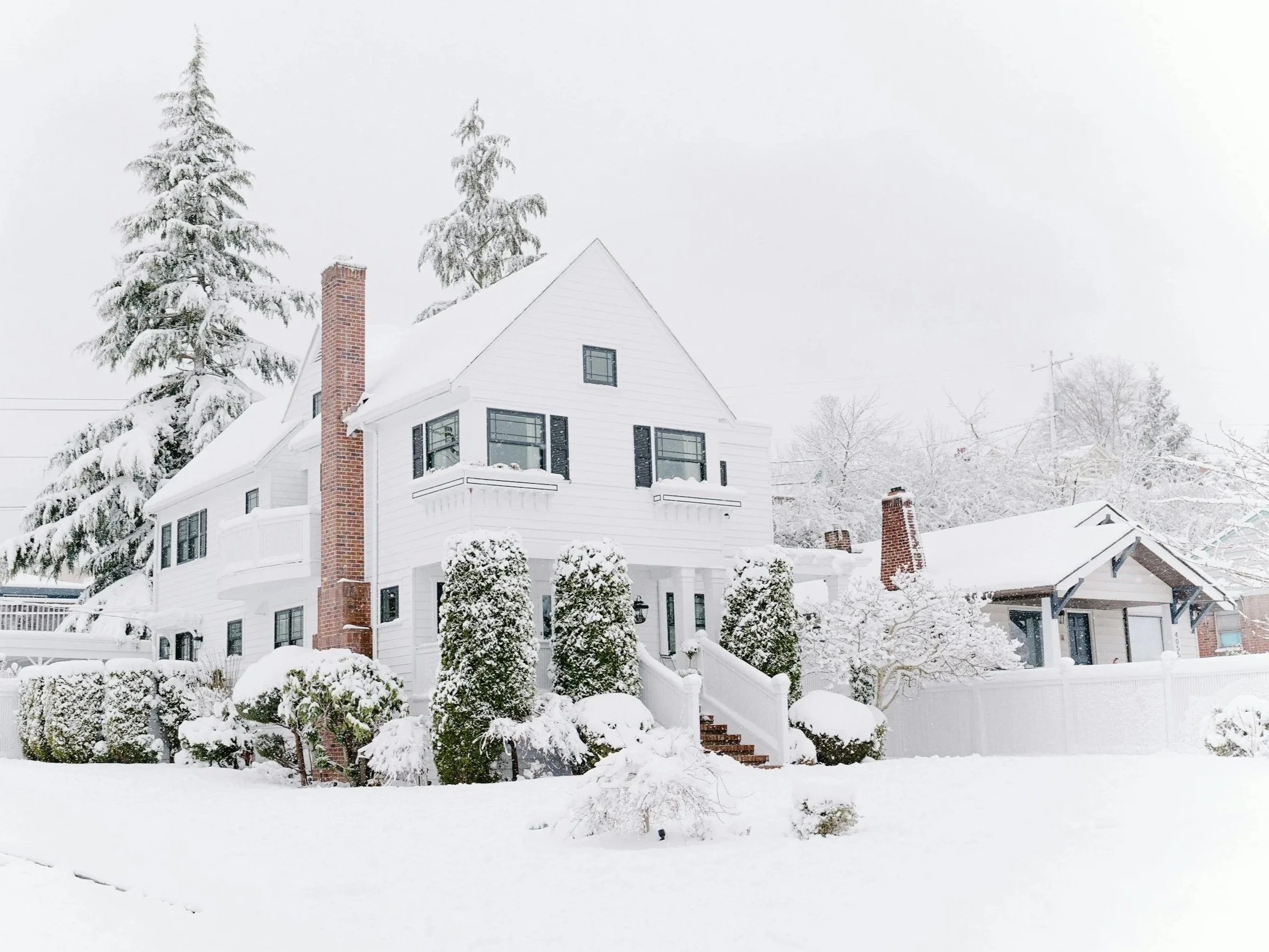 Snow-Covered Homes