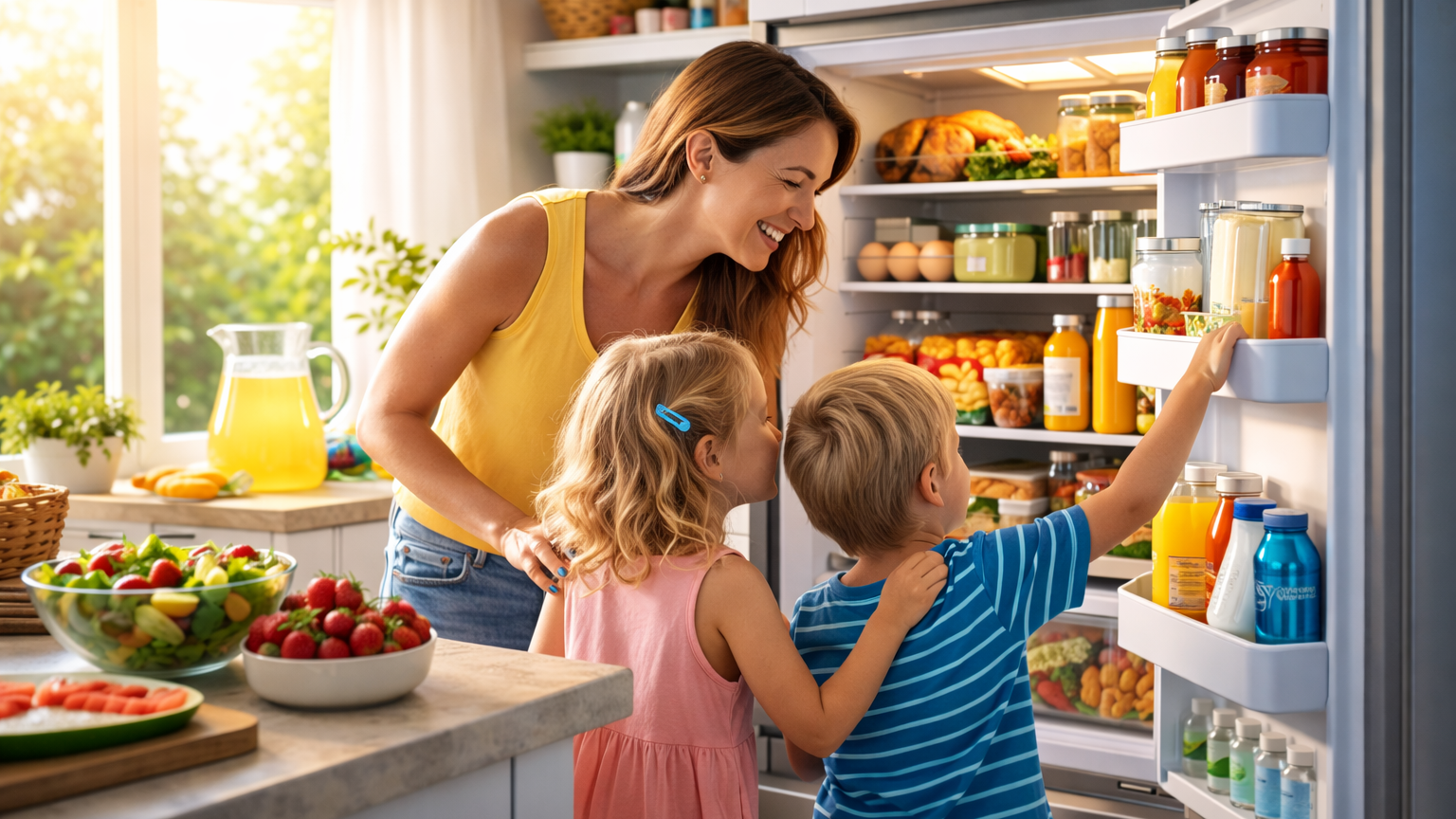 Children Choosing Healthy Food