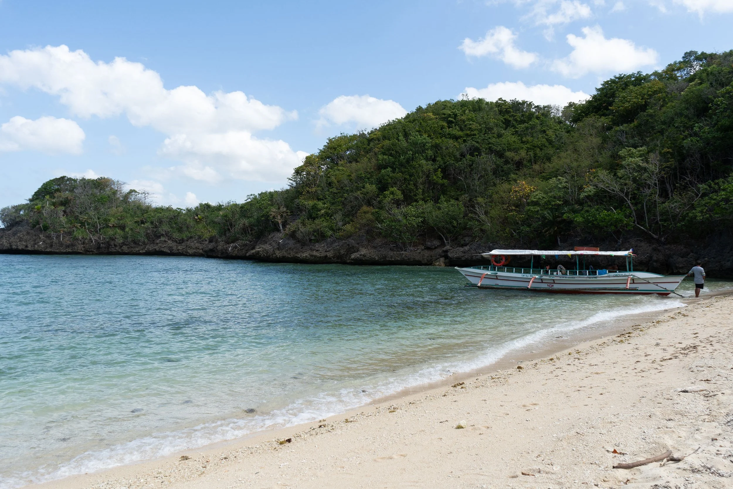 Small sandbar at Baras Balabag Island Guimaras Philippines