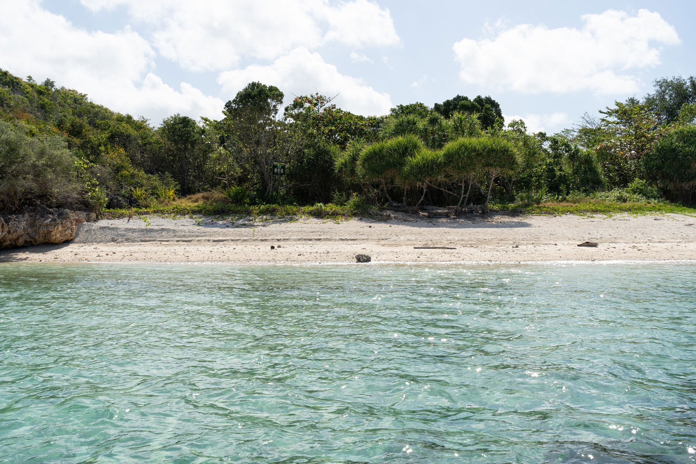 Baras Balabag during Guimaras island hopping with pristine shoreline