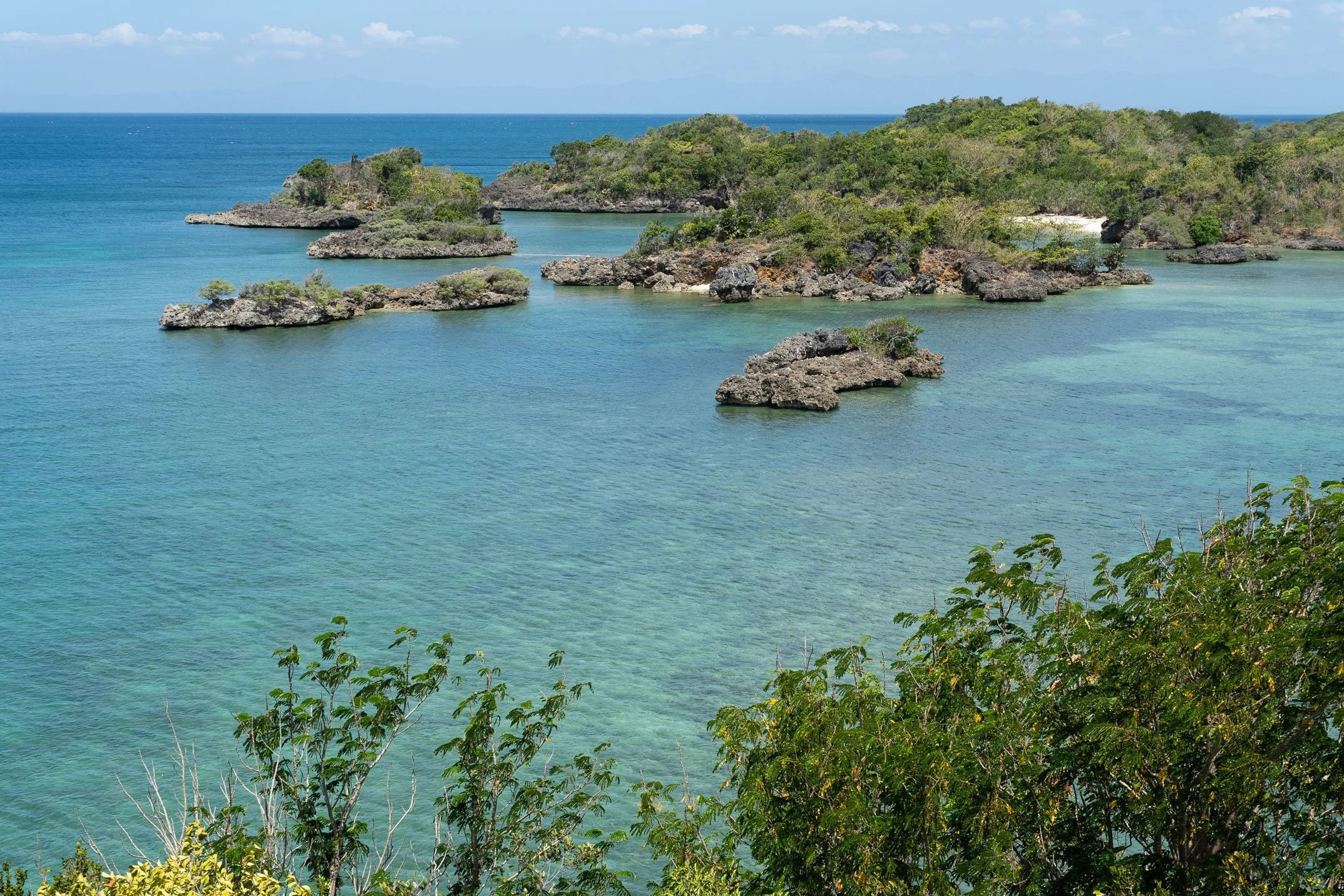 Crystal clear water in Guimaras island hopping destination Philippines