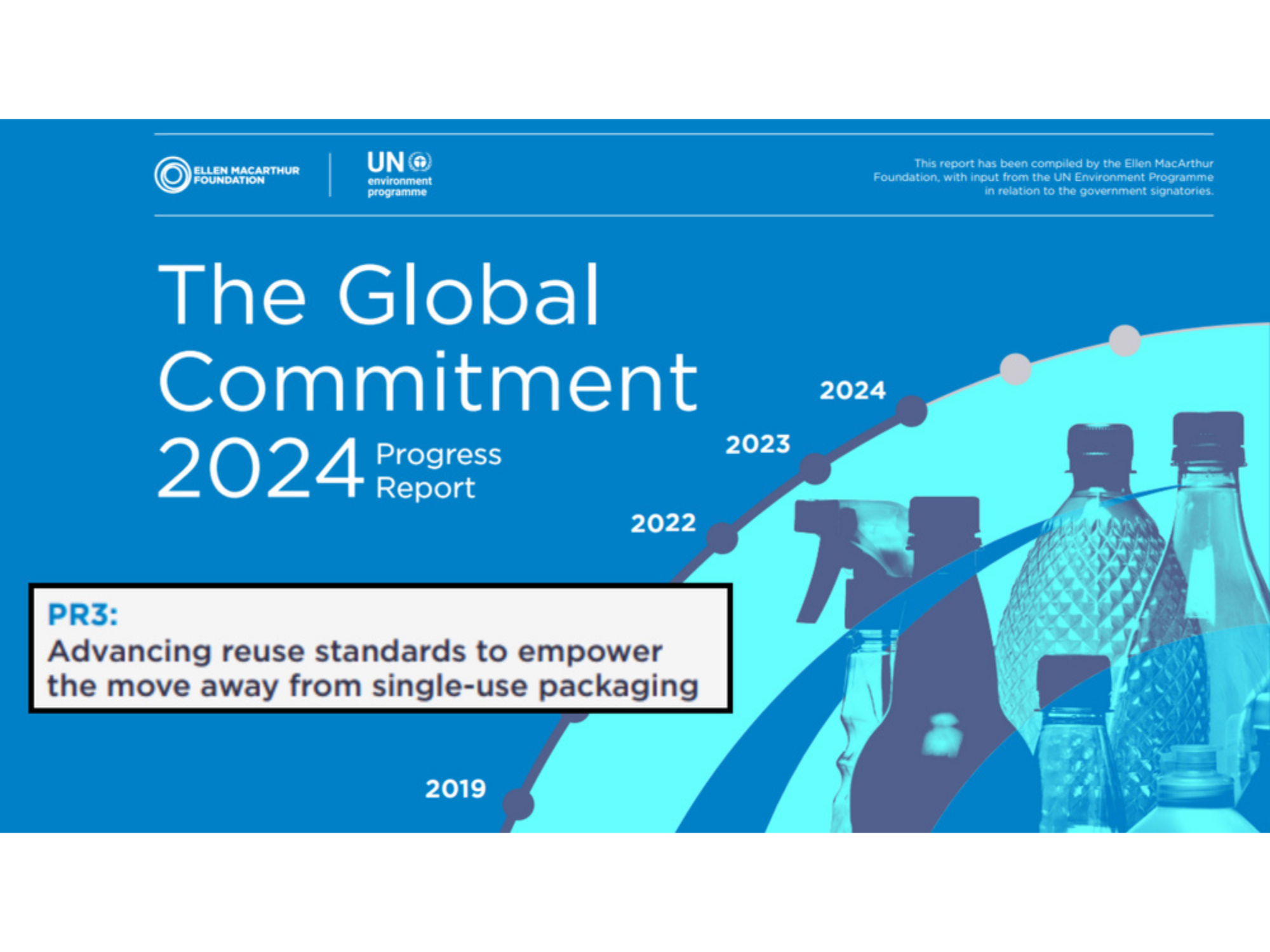 November 2024 - PR3’s work to advance reuse standards is highlighted in the Ellen MacArthur Foundation's Global Commitment Progress Report as a key initiative needed to overcome hurdles to scaling reuse. 