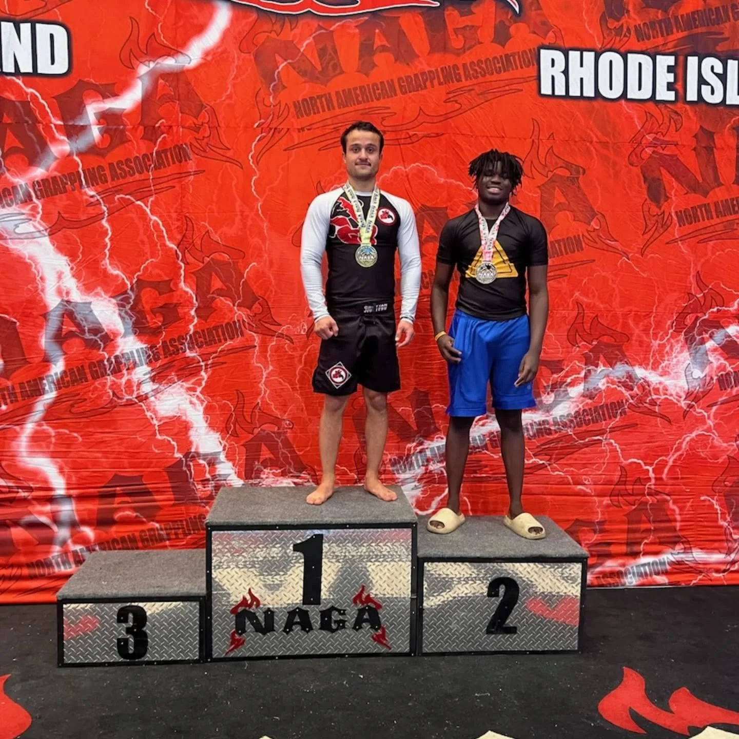 Congratulations to Ebrima on his silver medal in his first Jiujitsu tournament. The third place person was a no show on the podium. 

#bjj 
#teamwork 
#northprovidence 
#rhodeisland 
#nagafighter 
#folgobjj