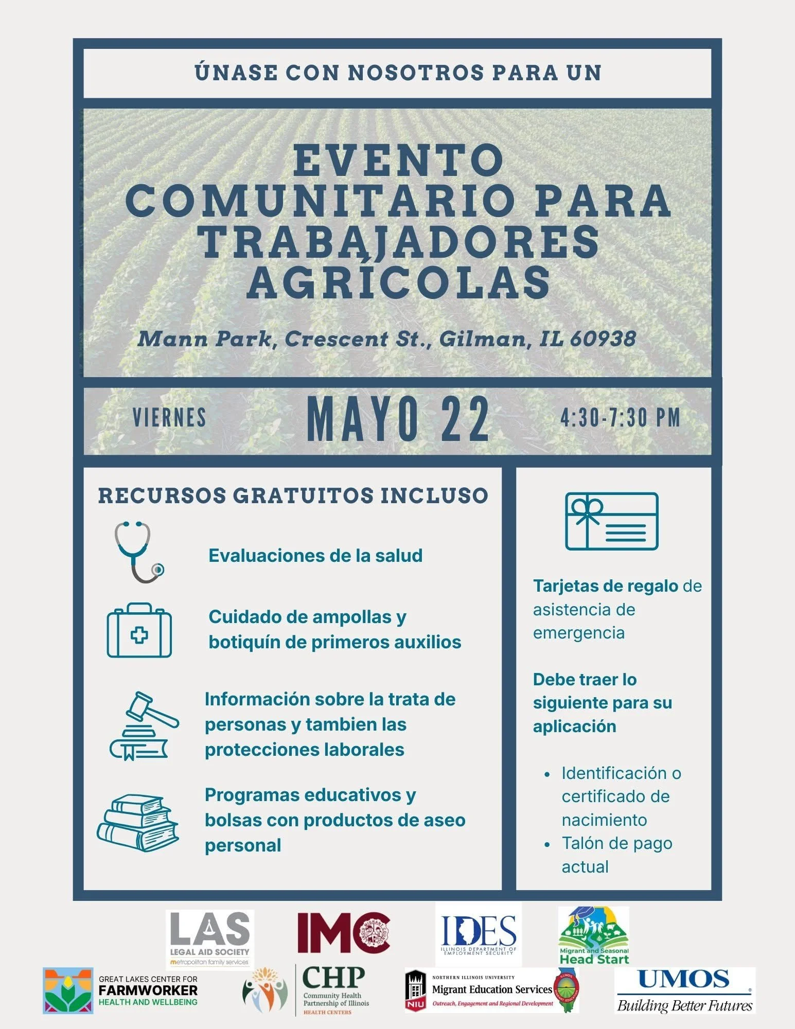Evento Comunitario Para Trabajadores Agricolas