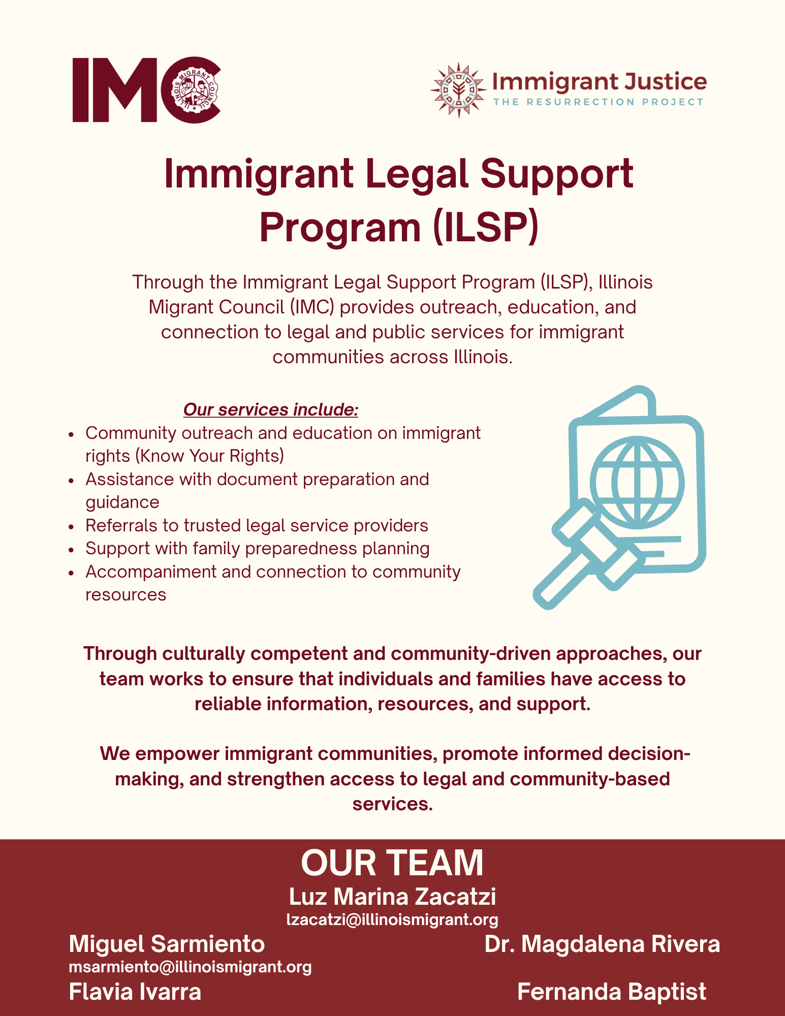 Immigrant Legal Support Program (ILSP) — Illinois Migrant Council