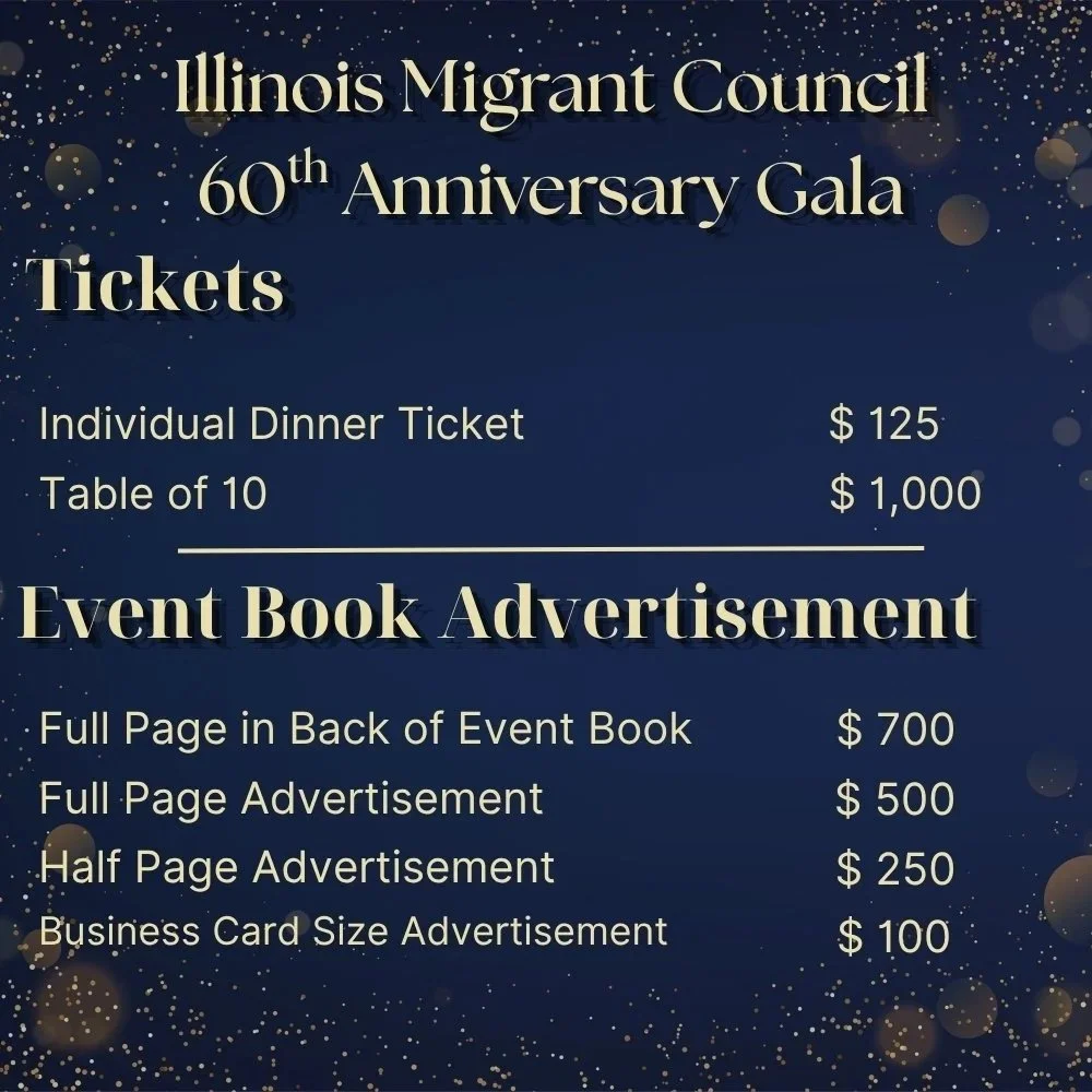 Illinois Migrant Council 60th Anniversary Gala Tickets & Sponsorship Levels
