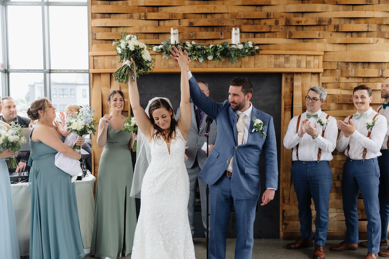 that just married feeling 🩵

Coordinator @fosterevents 
Photography @jasoncoxphoto 
Venue @dorchesterbrewing 
Catering @mandmbbq 
Florals @veroelizaslovelydetails 
Hair @emilycutshair_ 
Make-up @skin.craftedmua