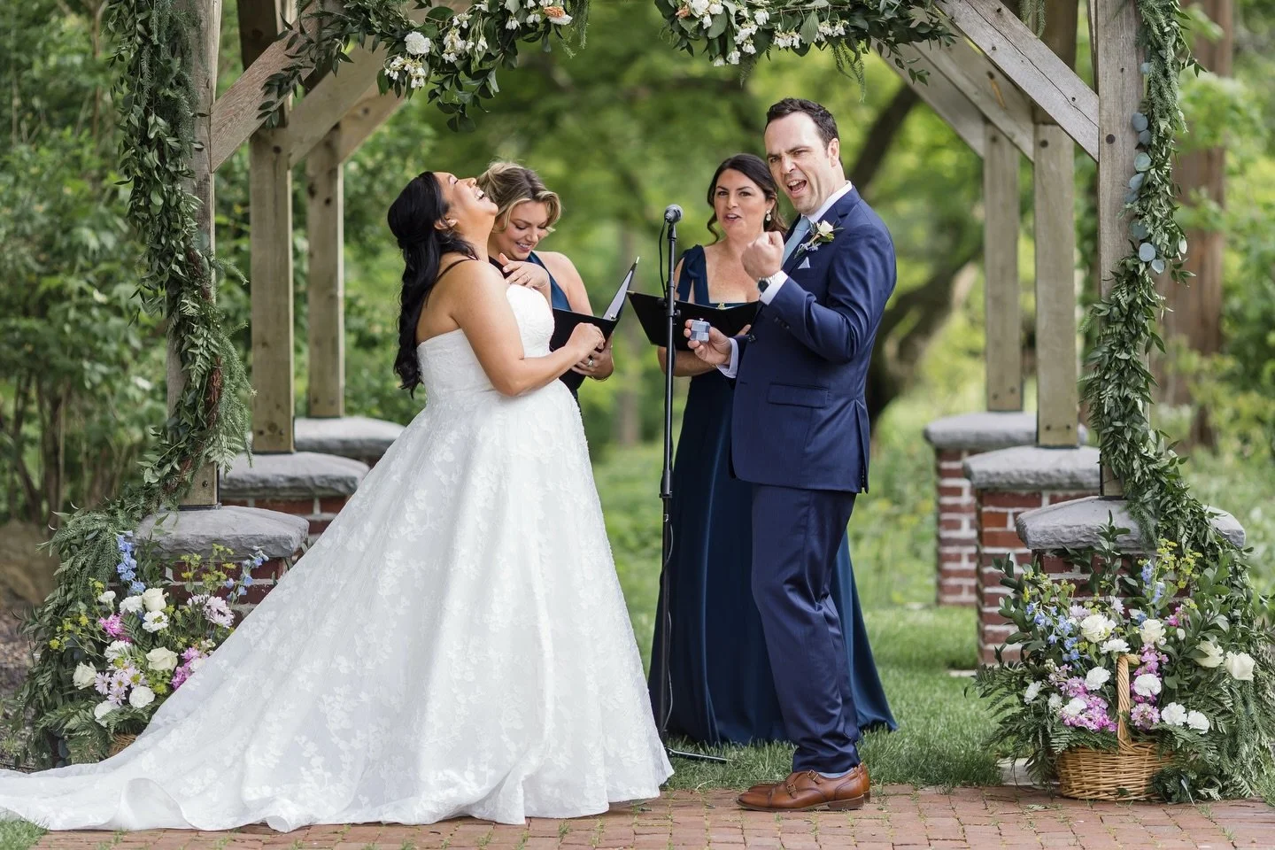 Just a reminder: there&rsquo;s no rule book on your wedding day. Celebrate your love in the way that feels authentic to you. Traditions are optional &mdash; meaning you get to write the script! 🍾

Coordinator @fosterevents 
Venue @theevermore_ma 
Ph