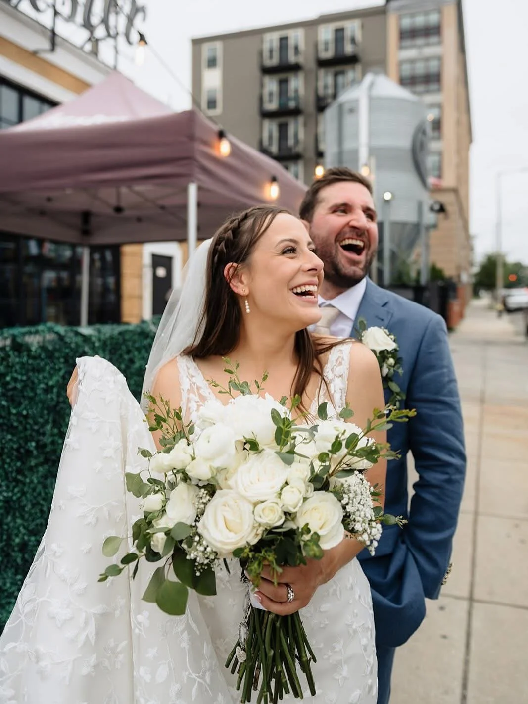 On days when it feels like the whole world might cave in, stand side by side and you&rsquo;ll make it 🤍

Photographer @jasoncoxphoto 
Venue @dorchesterbrewing 
Catering @mandmbbq 
Florals @veroelizaslovelydetails 
Hair @emilycutshair_ 
Make-up @skin