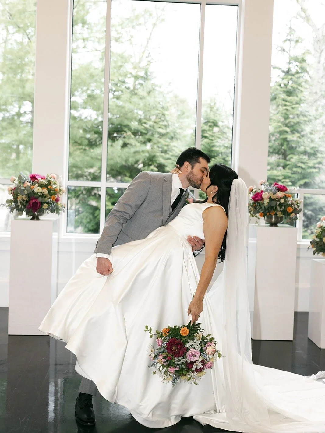 passport stamps, new destinations, and now a marriage certificate ✈️💍🥂 congrats Lauren &amp; Eric!

Photographer @emiliefaithphoto 
Venue @lakeviewpavilion 
Coordinator @fosterevents 
Videographer @pirateslanevideo 
DJ @baltazarentertainment 
Flora