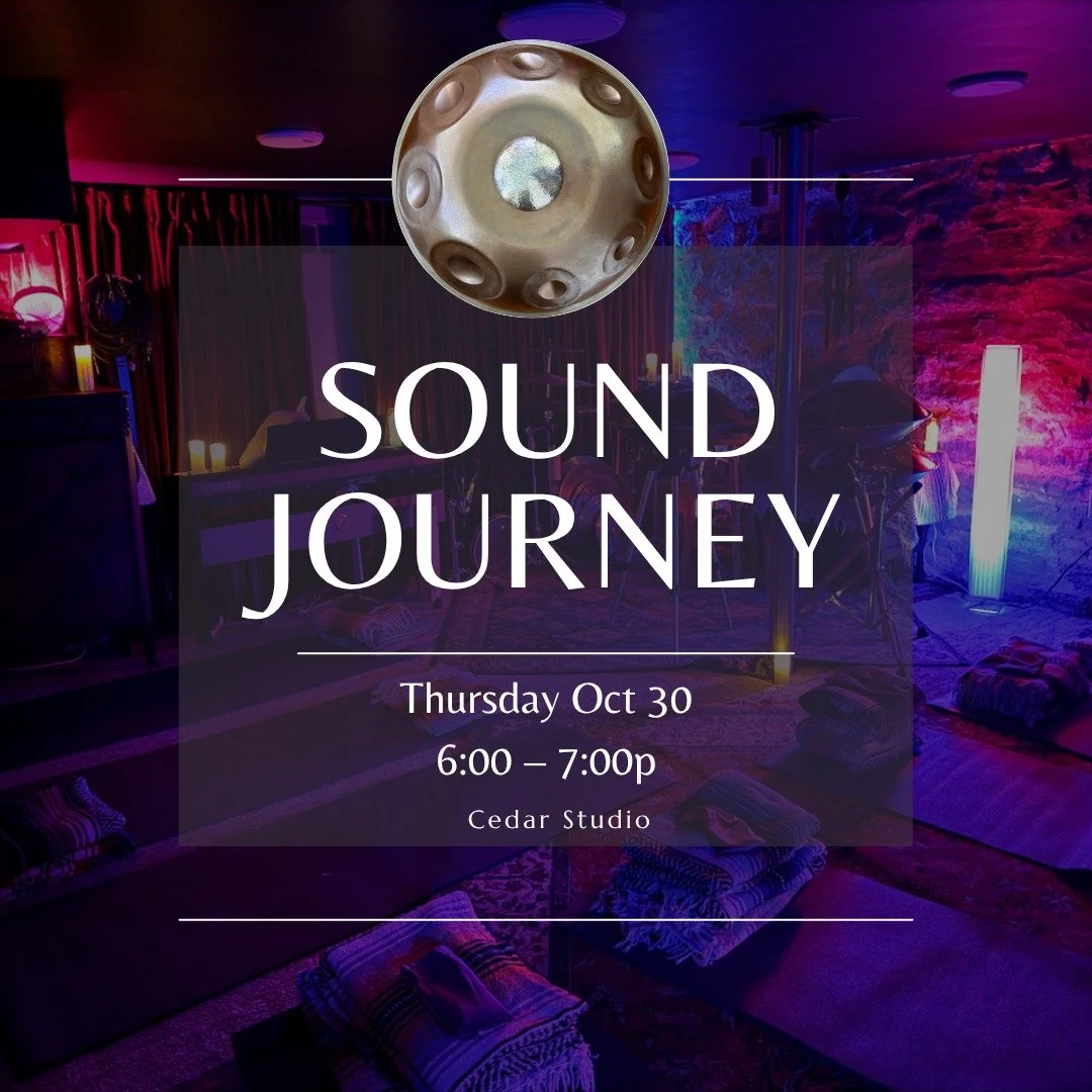 I'm offering a sound journey in my studio on Thursday October 30th from 6-7pm. A relaxing hour of music with handpan, percussion, cymbals and sounds in a quiet and comfortable space. Link in bio to reserve a spot. 
#handpan #soundjourney #soundbath