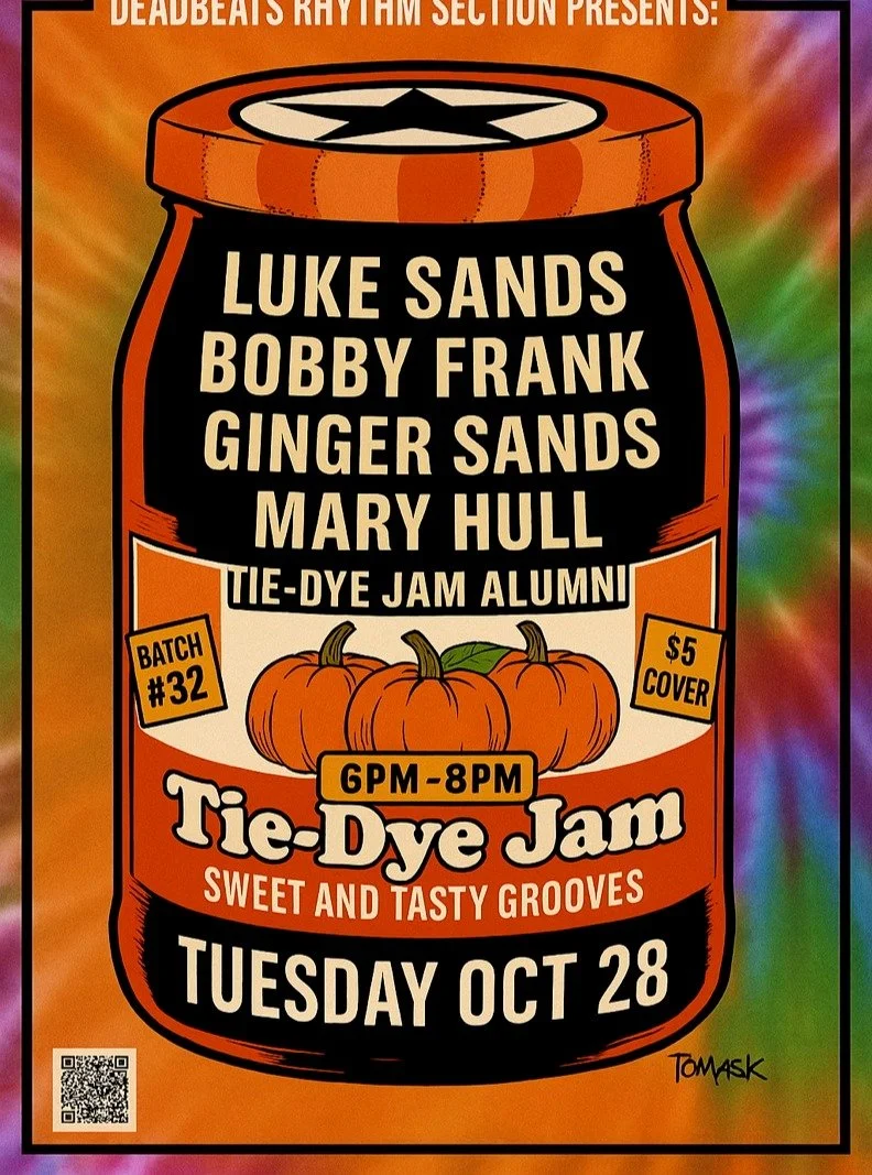 Tie Dye Jam is happening tonight. 6-8 at the @the5spotnashville. It's our last one of the year and we've got a bunch of TDJ alums joining the party -- The Delevantes, Claire Kelly, Jon Mahaffey, Don Pedigo, Erin Peet Lukes, Adam Dalton, John Beck wit