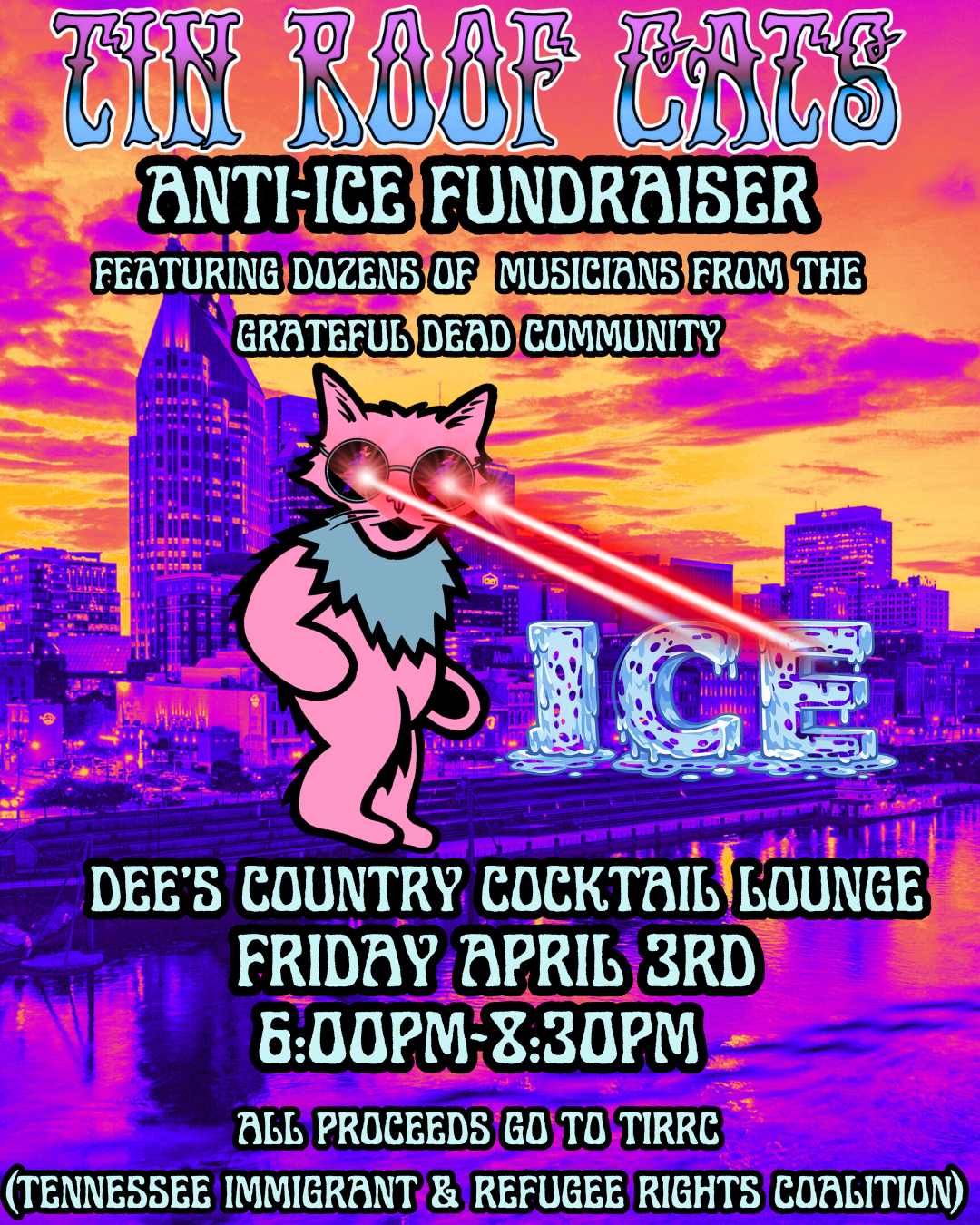 Melt the ICE benefit organized by Tin Roof Cats