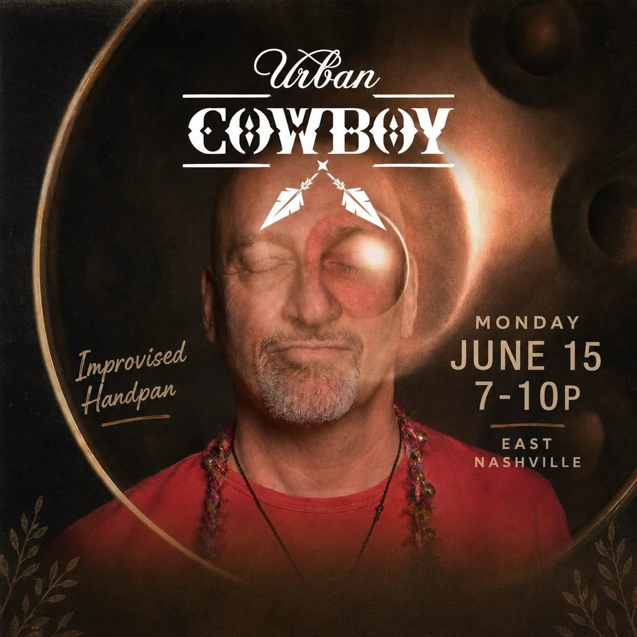 Come check out some handpan explorations at @urbancowboy_nashville on Monday 6/15 from 7-10 in the lounge. Bringing out the full pan-kit  with drums, percussion and lots of cool sounds. #handpan #jazz #nashville #livemusic 📷 @michaelweintrob