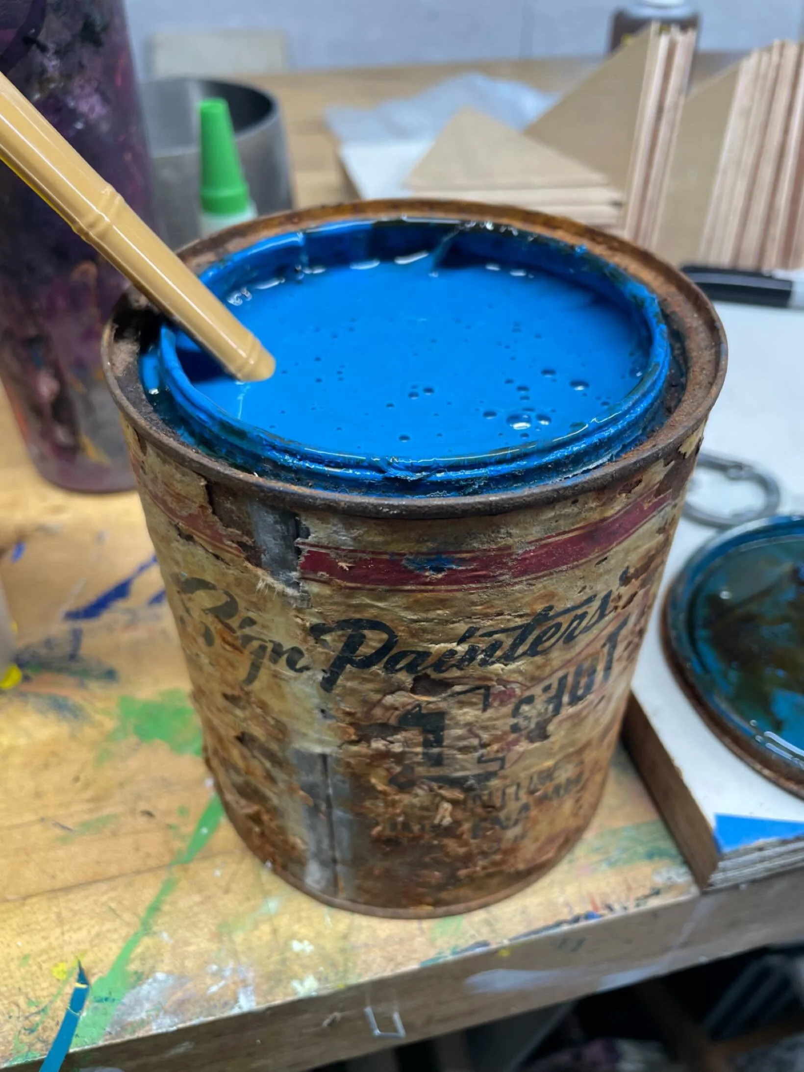 The good stuff. #signpainting #austintexas #iracoyne #signpaintermovie