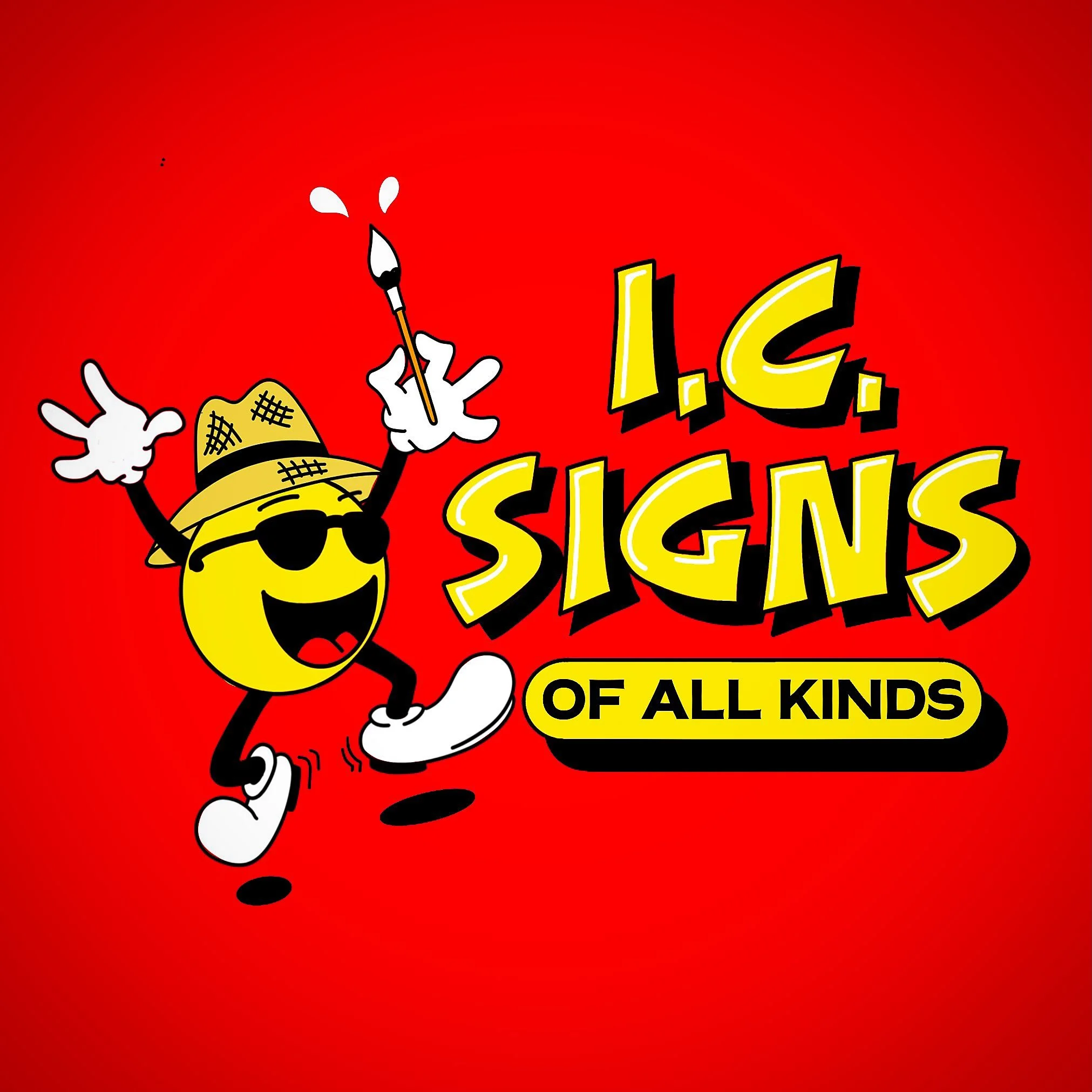 I.C. Signs Of All Kinds. Big, small, short, tall, painted, gilded, carved, blasted, fast, slow, expensive, cheap, now, later, whatever. #icsigns #austin #texas #signpainter