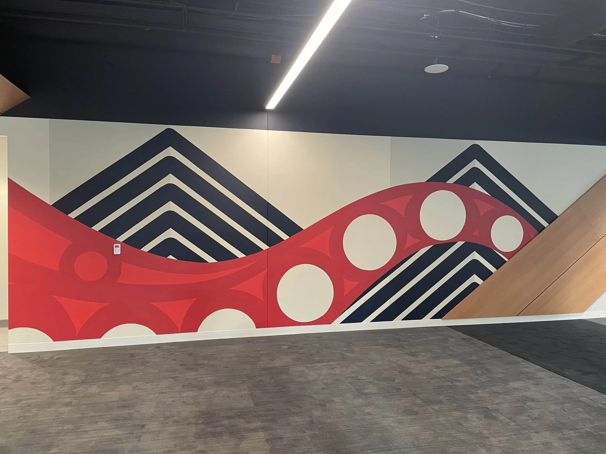 kraken starbucks mural