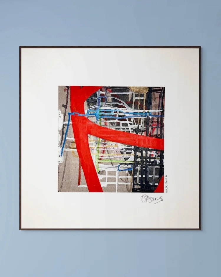White lines 4 in frame