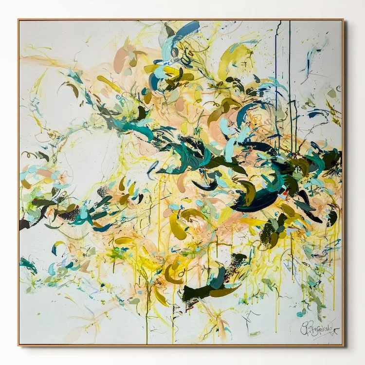 Breathe and Let Go - Large Abstract Painting