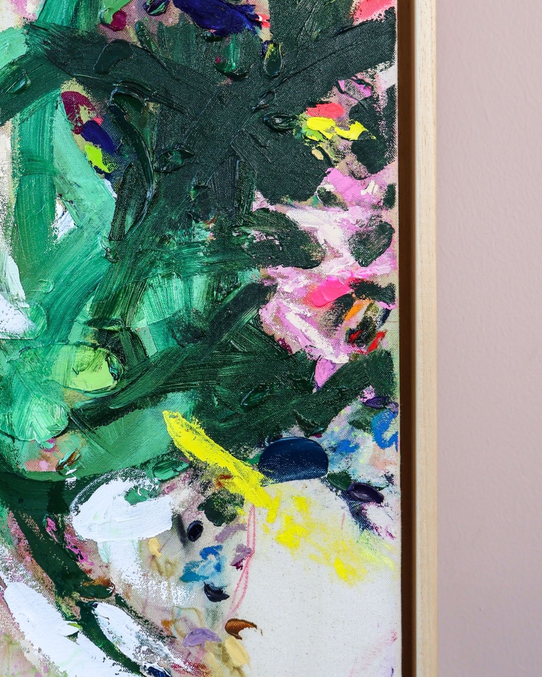 green-colourful-statement-abstract-painting-by-jo-fitzgerald