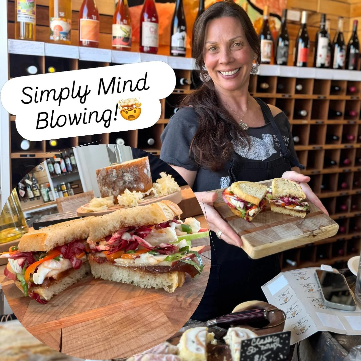Bill is a genius! This sandwich would have never crossed my mind, and now I can&rsquo;t stop thinking about it!!! Apples, Apple Butter, Slaw, Brie, and MY SO-Dough bread!!! 🍞🧀🍎🤯✨