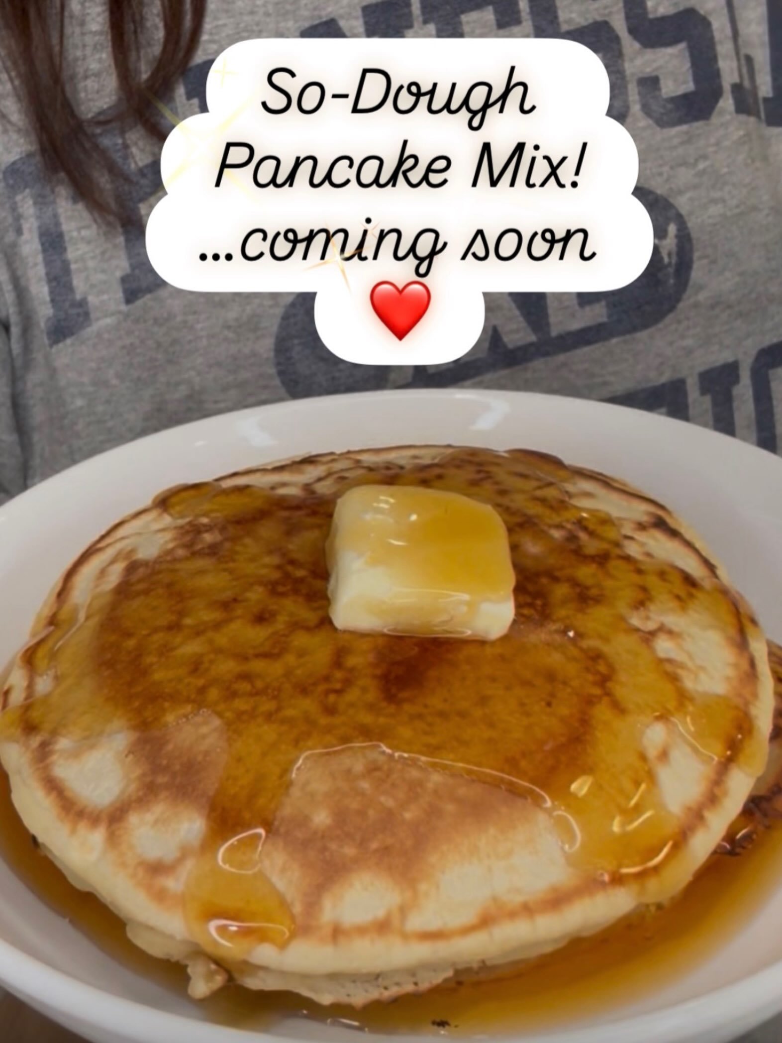 I have been working hard behind the scenes to perfect my new So-Dough Pancake Mix!! ❤️✨
I am so excited to make this vision a reality and share with you all so you can enjoy the benefits of sourdough without the hassle of needing to keep a starter! 
