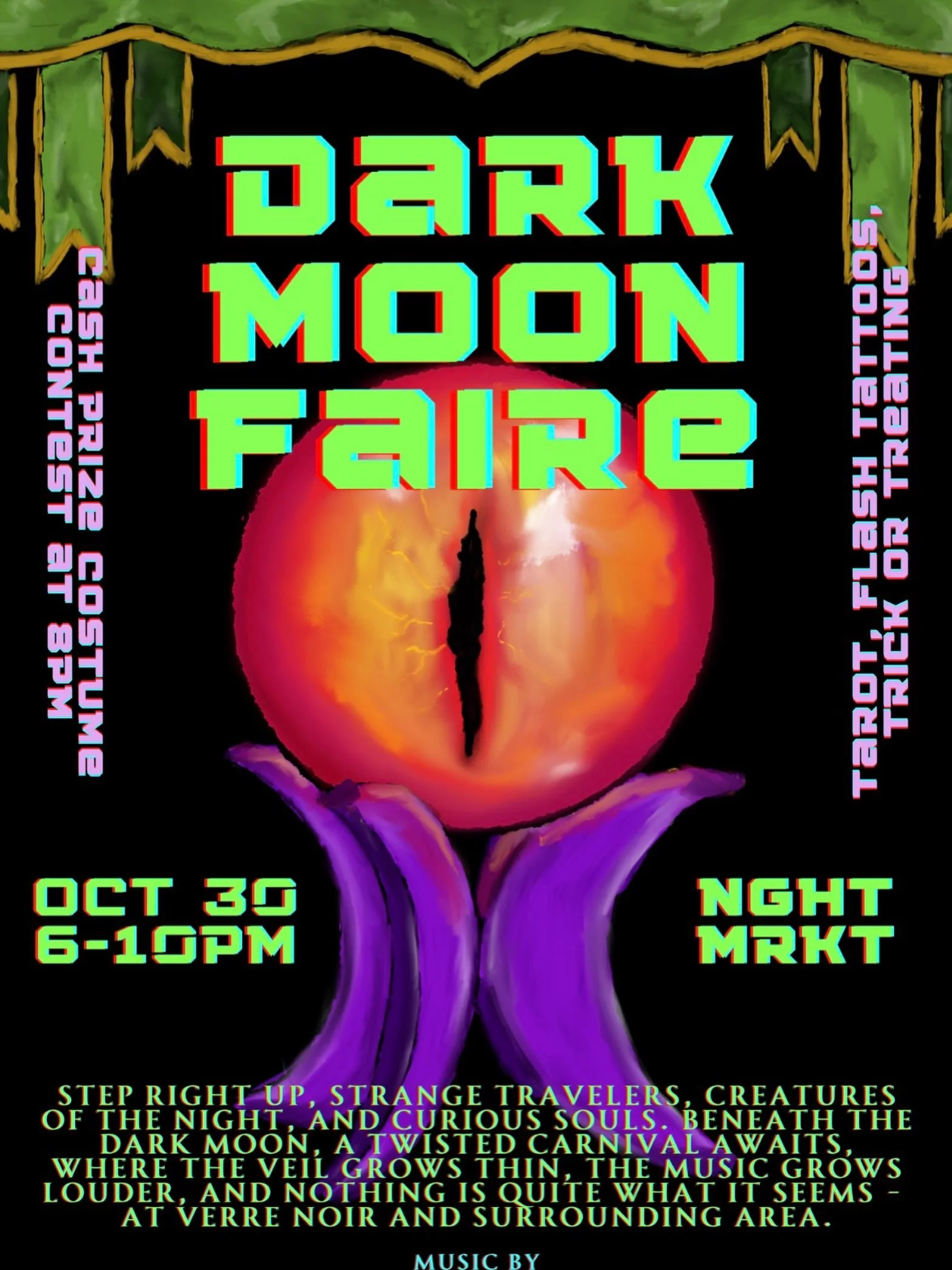 SO-DOUGH WILL SEE YOU THERE! 

Step right up, strange travelers, creatures of the night, and curious souls. Beneath the dark moon, a twisted carnival awaits, where the veil grows thin, the music grows louder, and nothing is quite what it seems.

Join