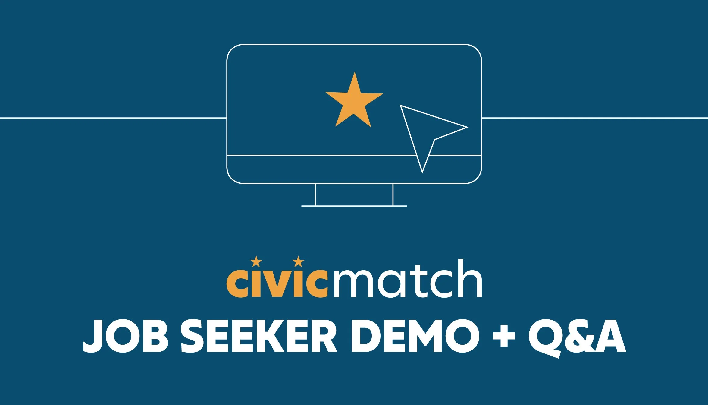 Civic Match Job Seeker Demo + Q&amp;A