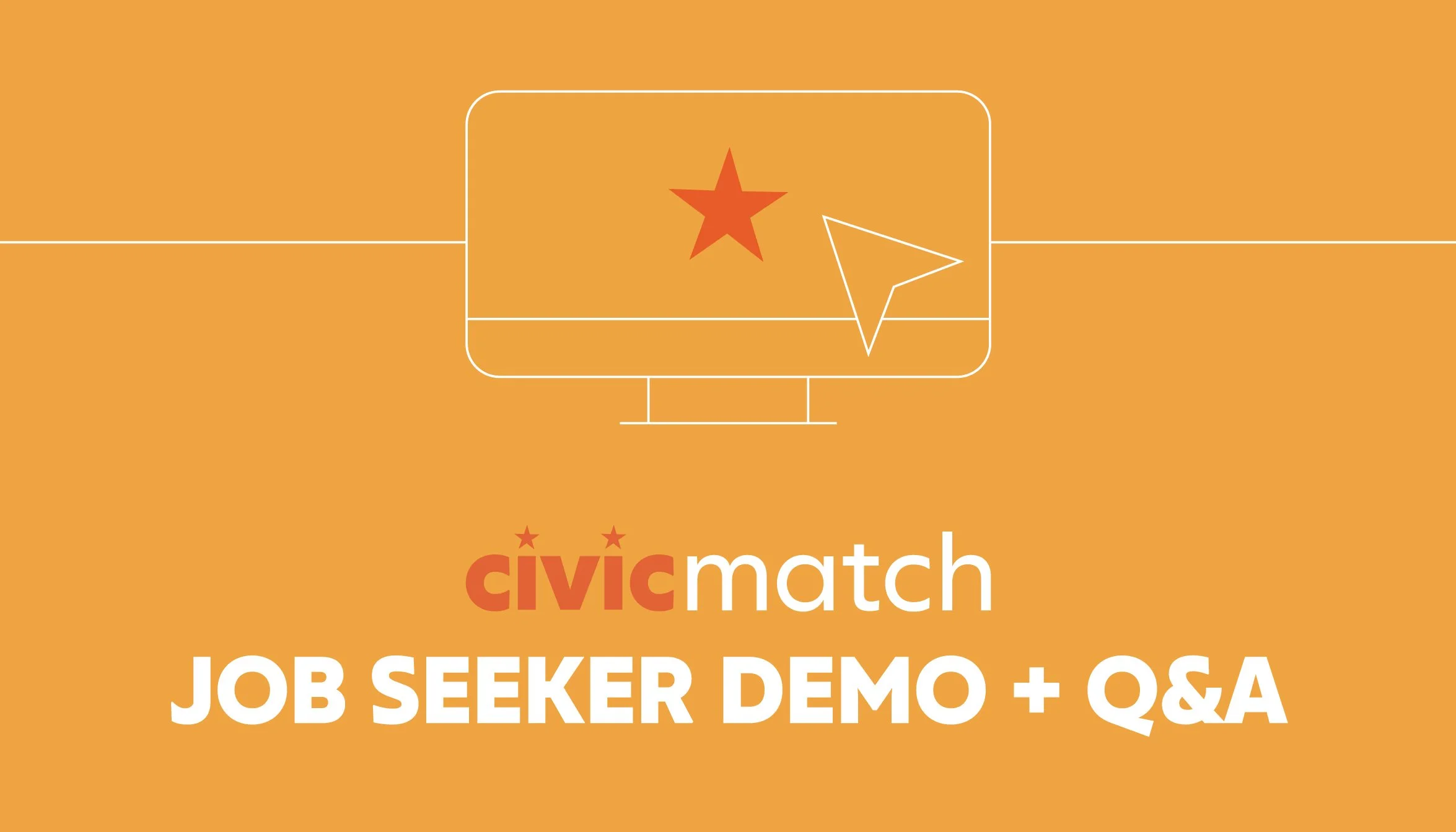 Civic Match Job Seeker Demo + Q&amp;A 