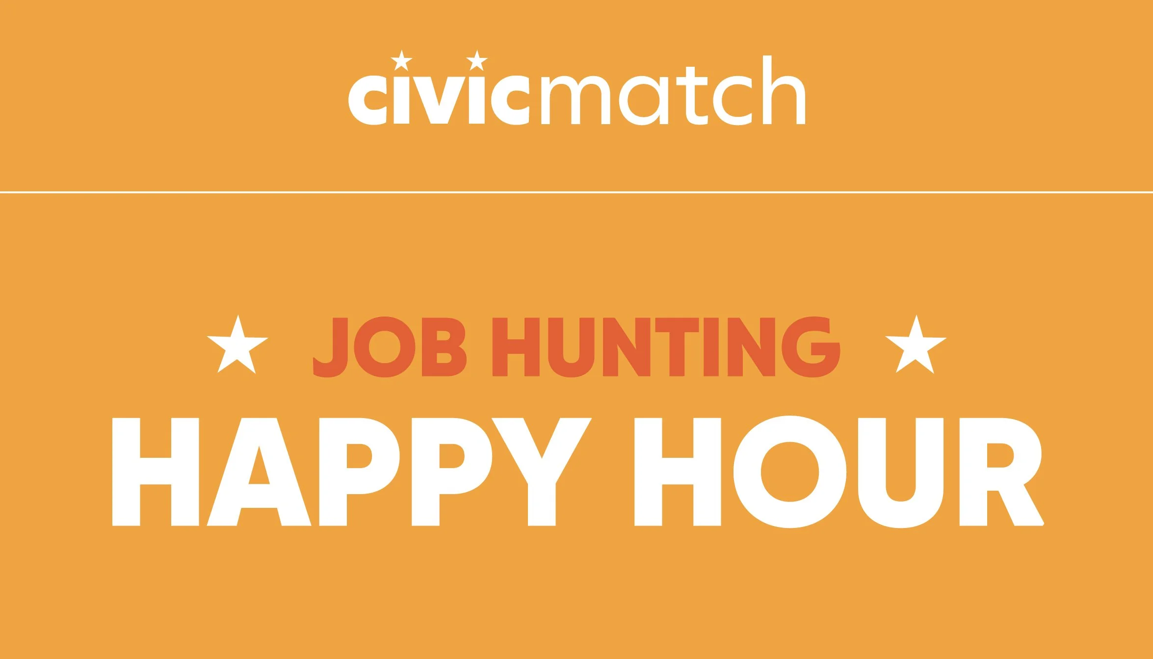 Civic Match Job Hunting Happy Hour