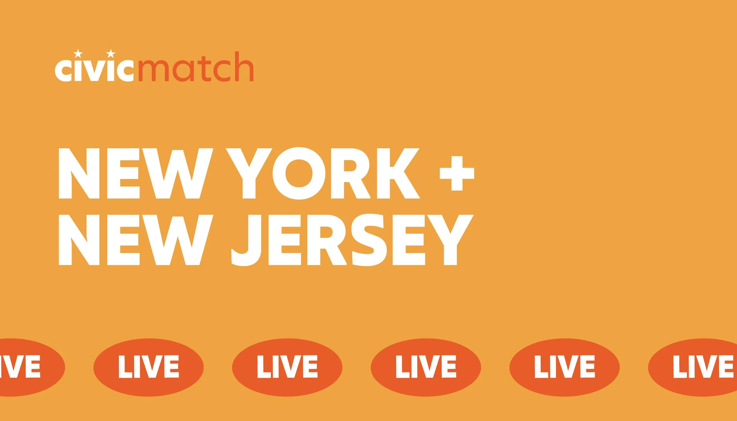 Civic Match Live: New York and New Jersey