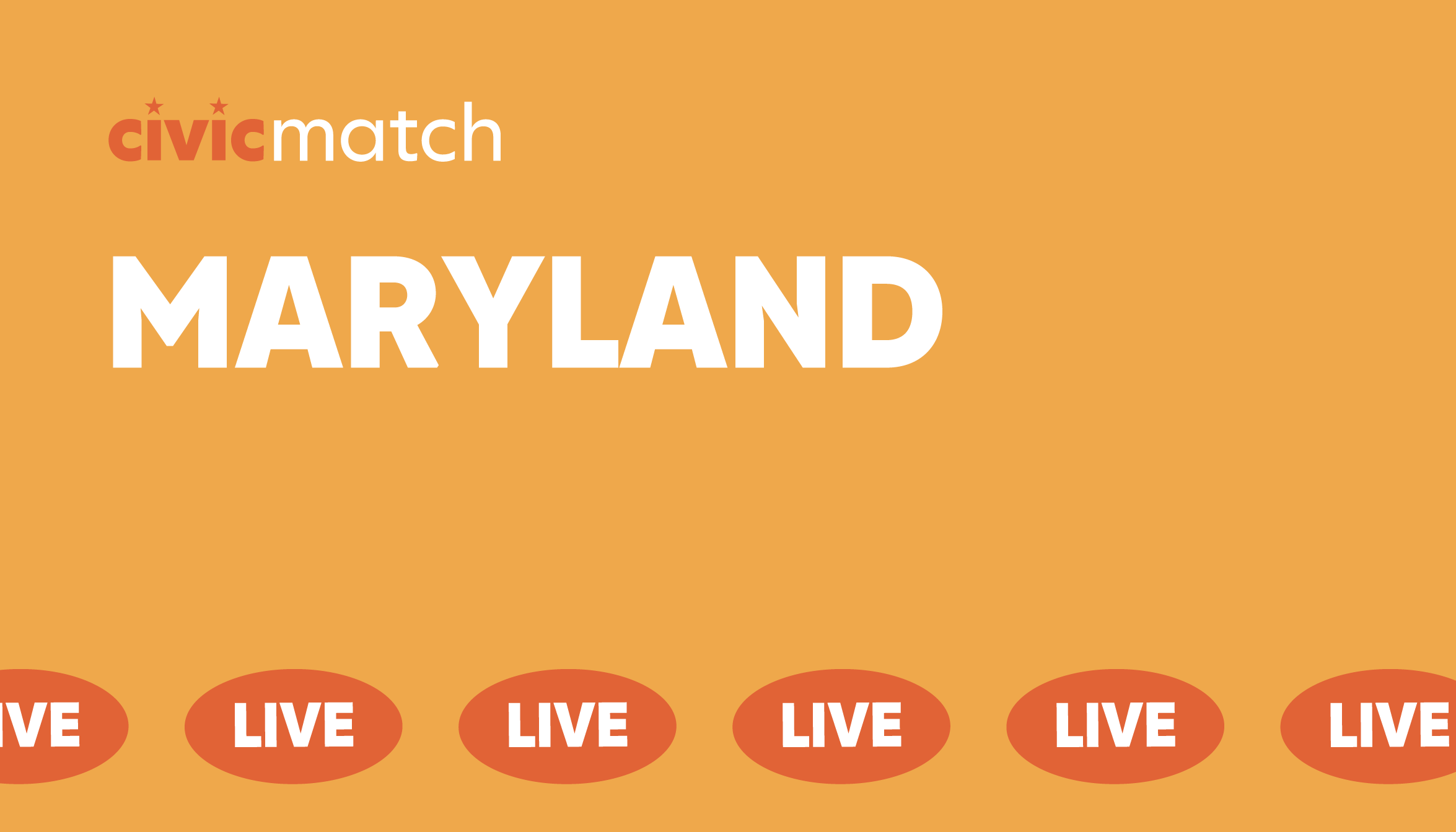 Civic Match Live: Maryland
