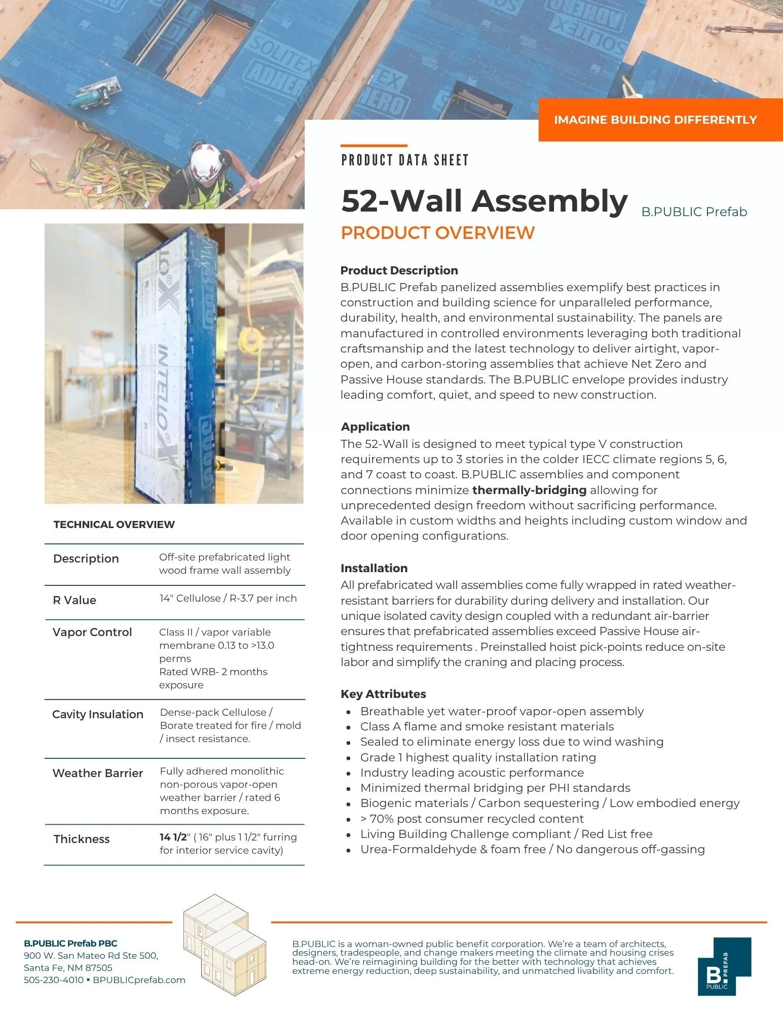 52-Wall Spec Sheet