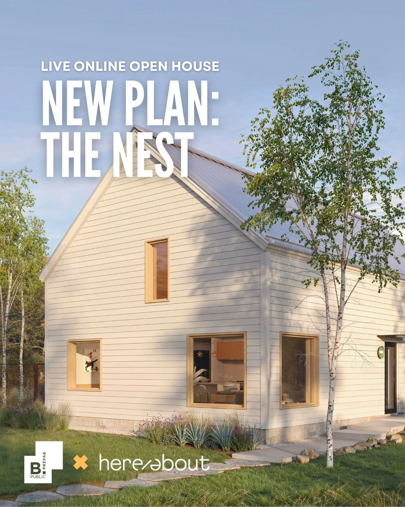 Join us for an online open house on Wednesday, August 19th at 4pm MT / 6pm ET! We'll be walking through The Nest, our newest CO.LAB plan designed in collaboration with Holly Mumford of @hereabout_home. We'll cover the floor plan, resilience features,