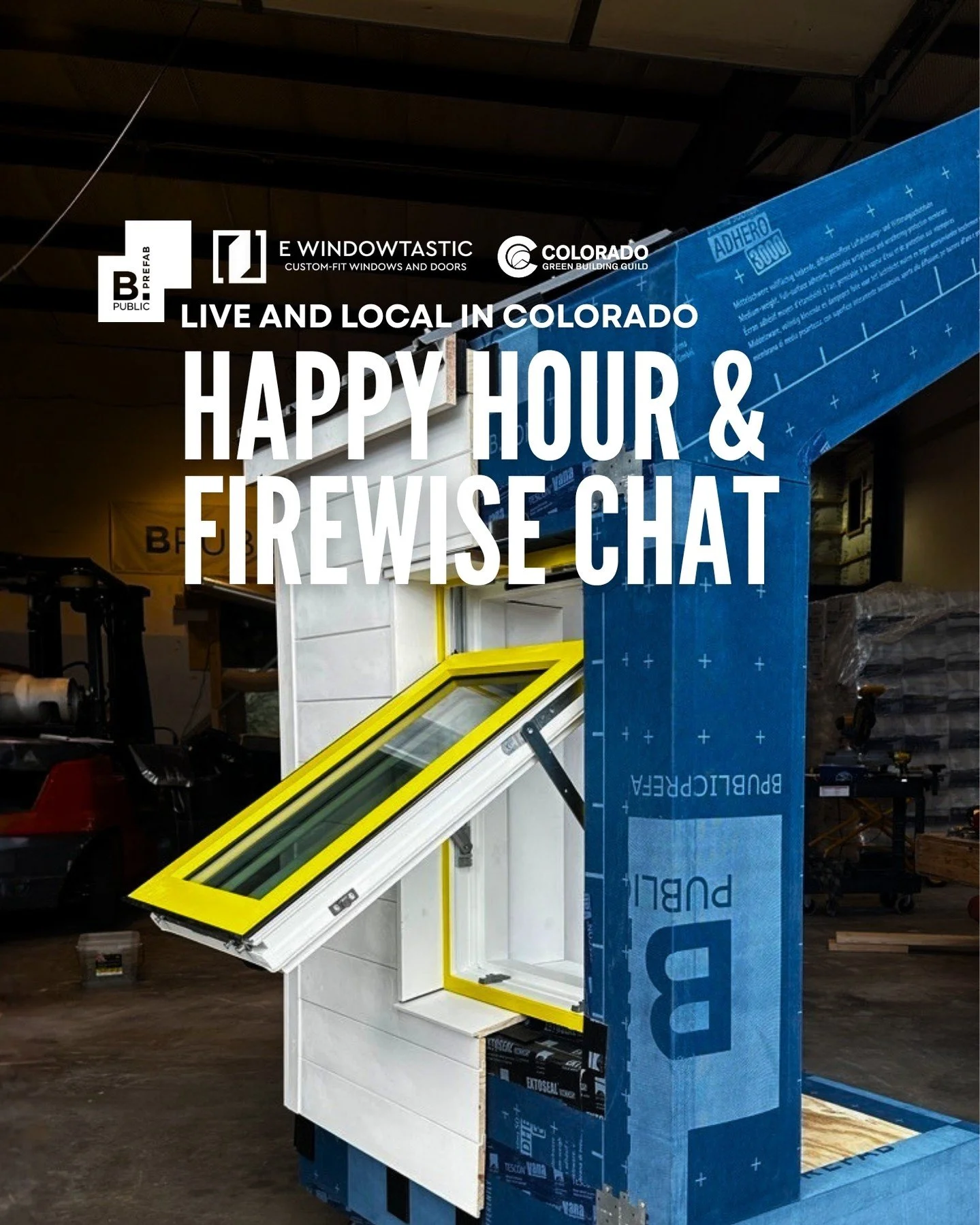On June 18th we're teaming up with @ewindowtastic for a @thecgbg happy hour at their showroom in Littleton CO. Join us for drinks, snacks, and a great  conversation about fire resilience and the thermal envelope. Axel from eWindowtastic will have new