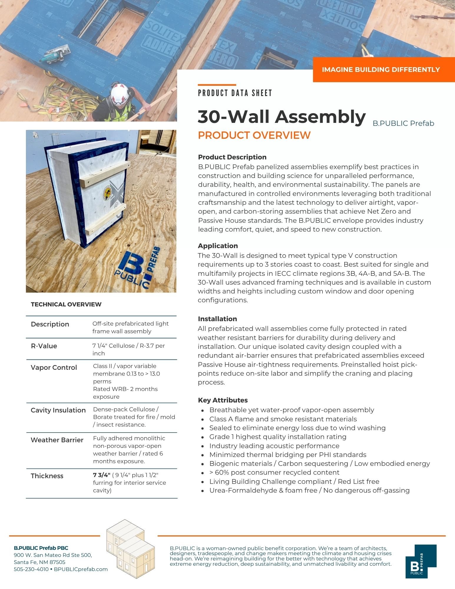 30-Wall Spec Sheet