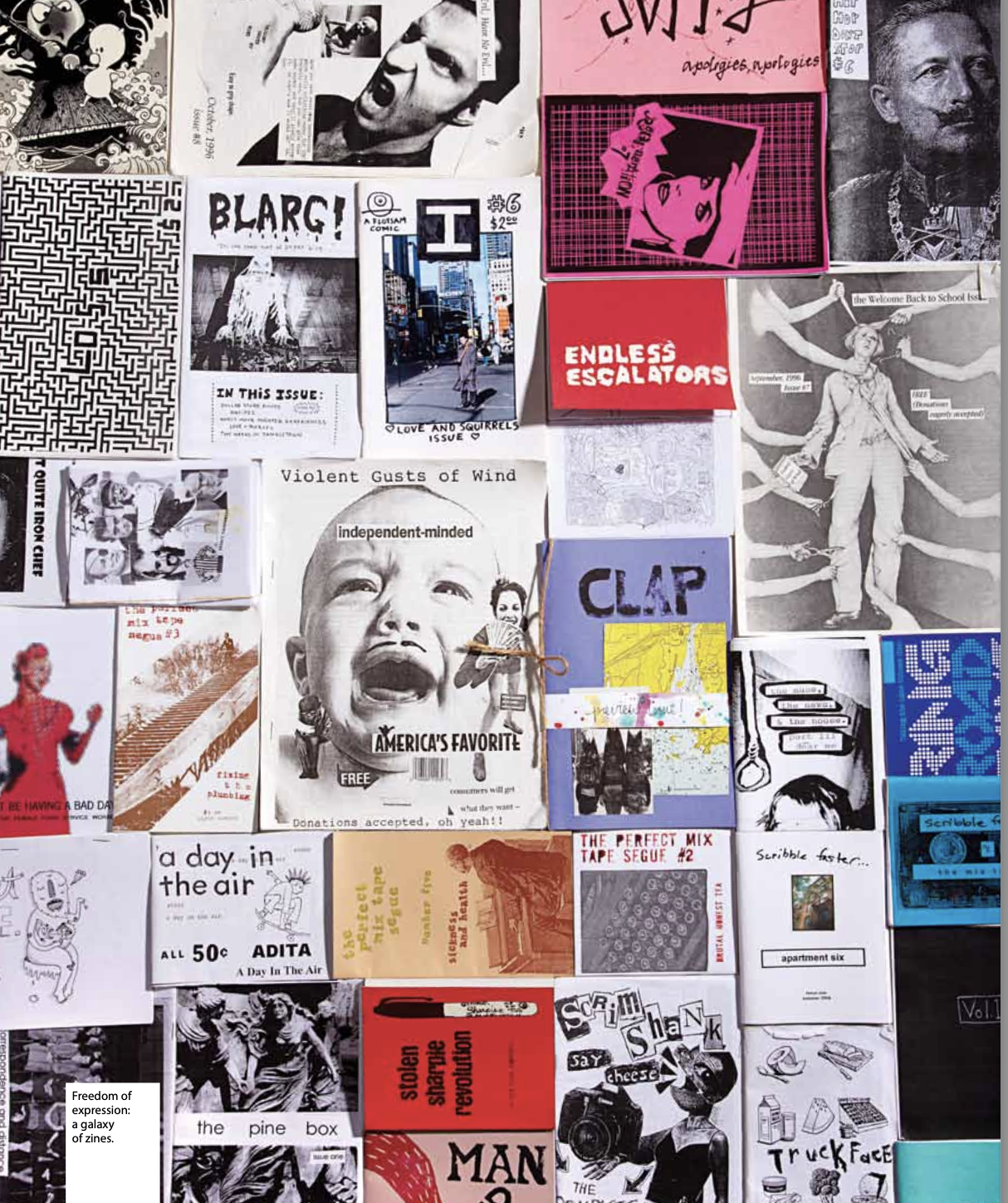 Dana Raidt's collection of zines