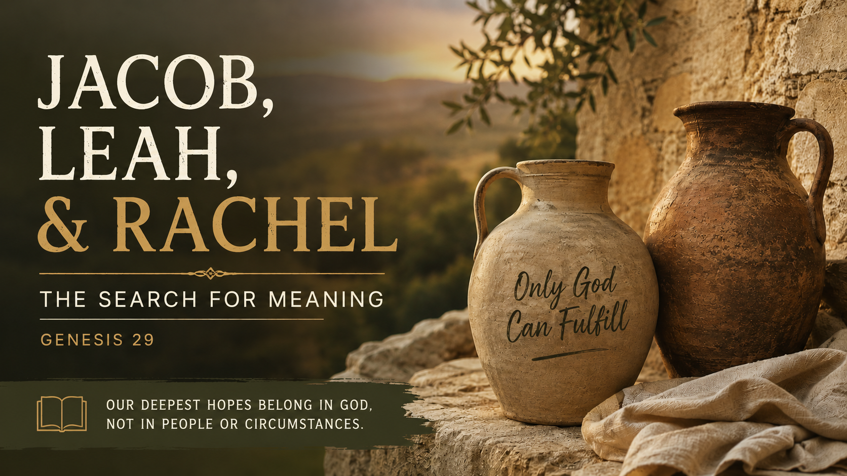 Jacob, Leah, &amp; Rachel: The Search for Meaning