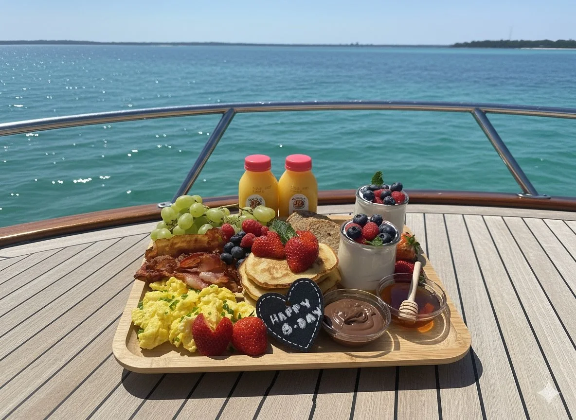 🧀 Charcuterie with a View 🍇

When the vibes are this good, you have to elevate the experience ✨Thanks to our new partner @charcuteriesatsea ￼, you can now enjoy a beautiful gourmet spread right on the bow while taking in the incredible views of Hau