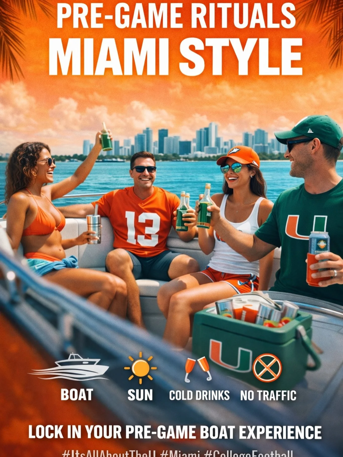 Pre-game rituals look different in Miami 😎
Before the National Championship&hellip;
➡️ Boat
➡️ Sun
➡️ Cold drinks
➡️ No traffic

👉 Lock in your pre-game boat experience today

#nationalchampionship #cfbplayoff #boatlife #miamilife #miamivibes