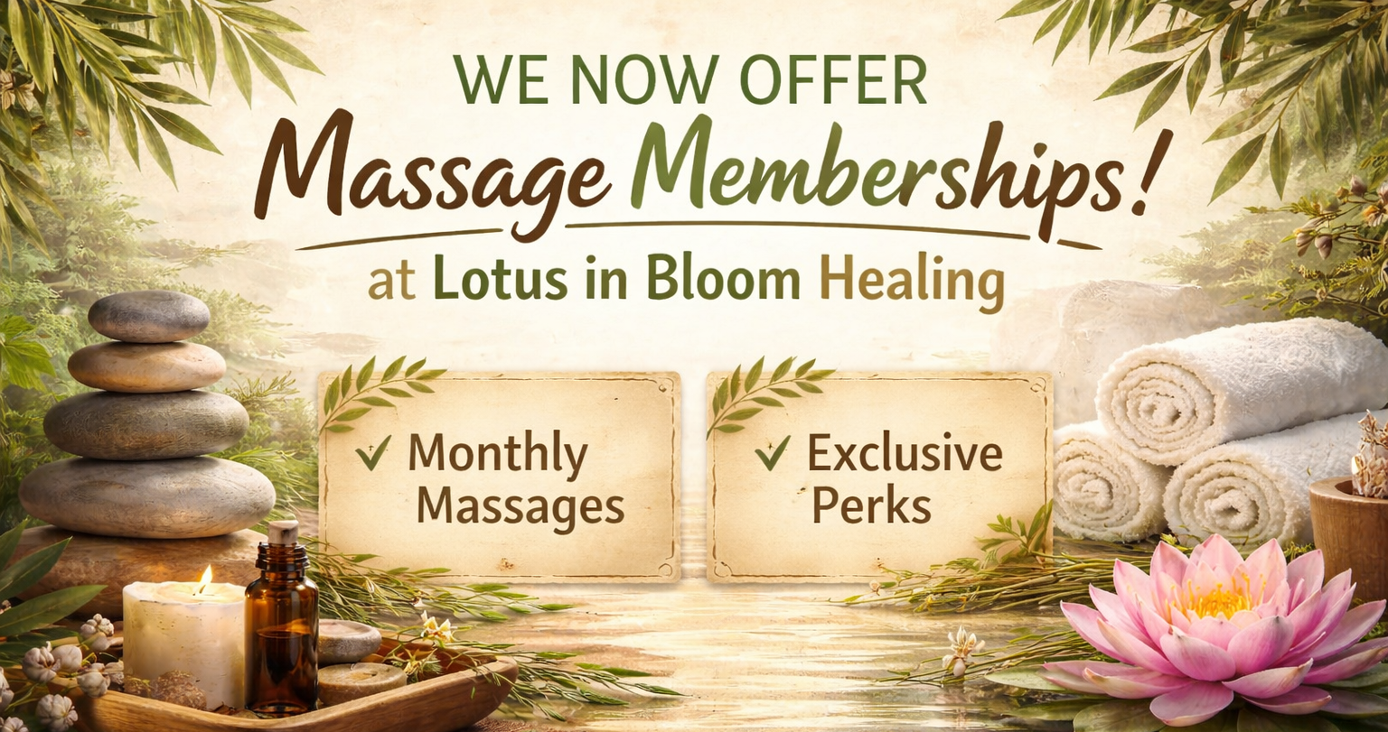 Massage membership offering monthly massages and exclusive wellness perks
