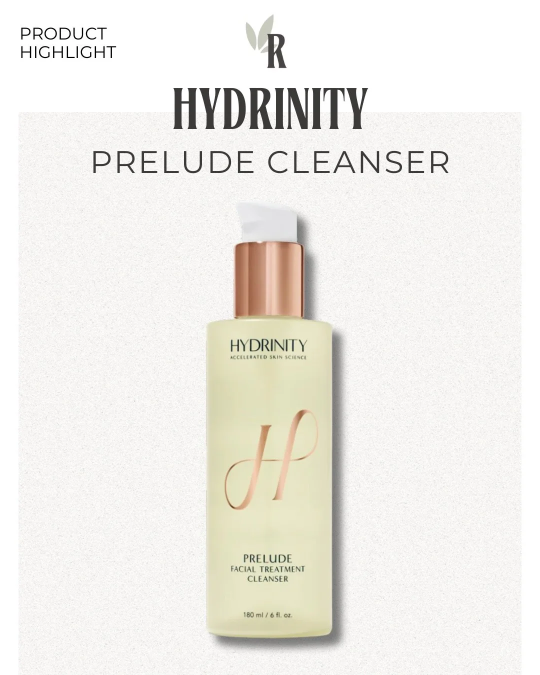 ✨ Product Highlight ✨
Meet Hydrinity Prelude Cleanser&mdash;a treatment-level cleanse that does more than just wash your face.
Gently resurfaces without stripping, clears pores, and supports a healthy skin barrier&mdash;making it ideal for all skin t
