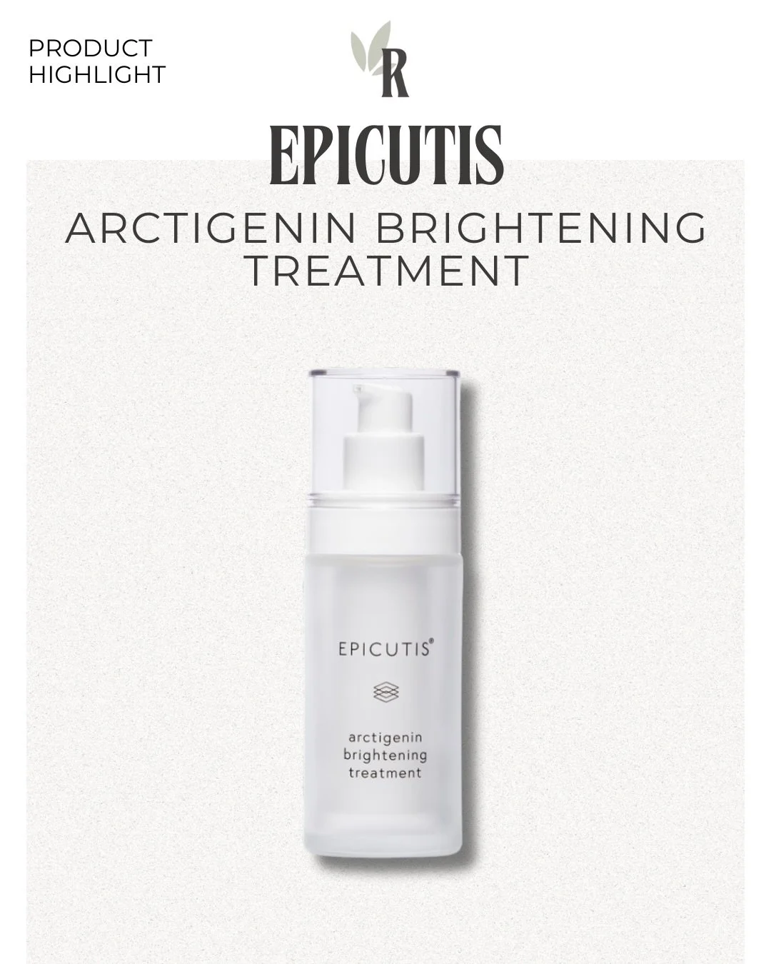 If your skin wants brighter and calmer&mdash;this is it ✨
Epicutis Arctigenin Brightening Treatment helps soften dark spots, even tone, and deeply hydrate while supporting a strong, healthy skin barrier. Clean, preservative-free, and gentle enough fo