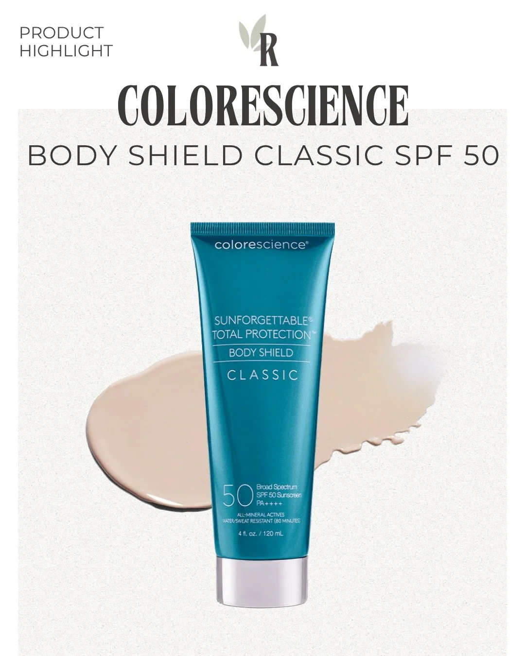 Your daily body SPF, but make it elevated ✨

Meet Colorescience Body Shield Classic SPF 50&mdash;your go-to for effortless, full-body protection.

☼ 100% mineral + broad spectrum defense
◌ lightweight, hydrating, no white cast
〰 sweat &amp; water res