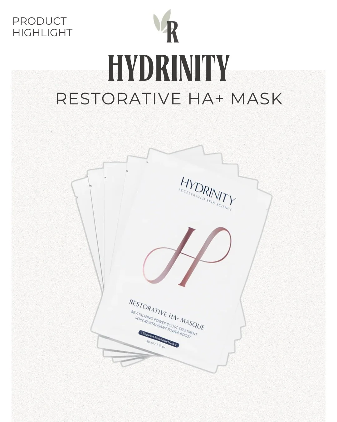 Hydrinity Restorative Mask ✨

your skin&rsquo;s recovery era starts here! 

we&rsquo;ve loved using this in the treatment room to help improve downtime and healing but also great for take home to add hydration and reduce redness in the skin! ❤️