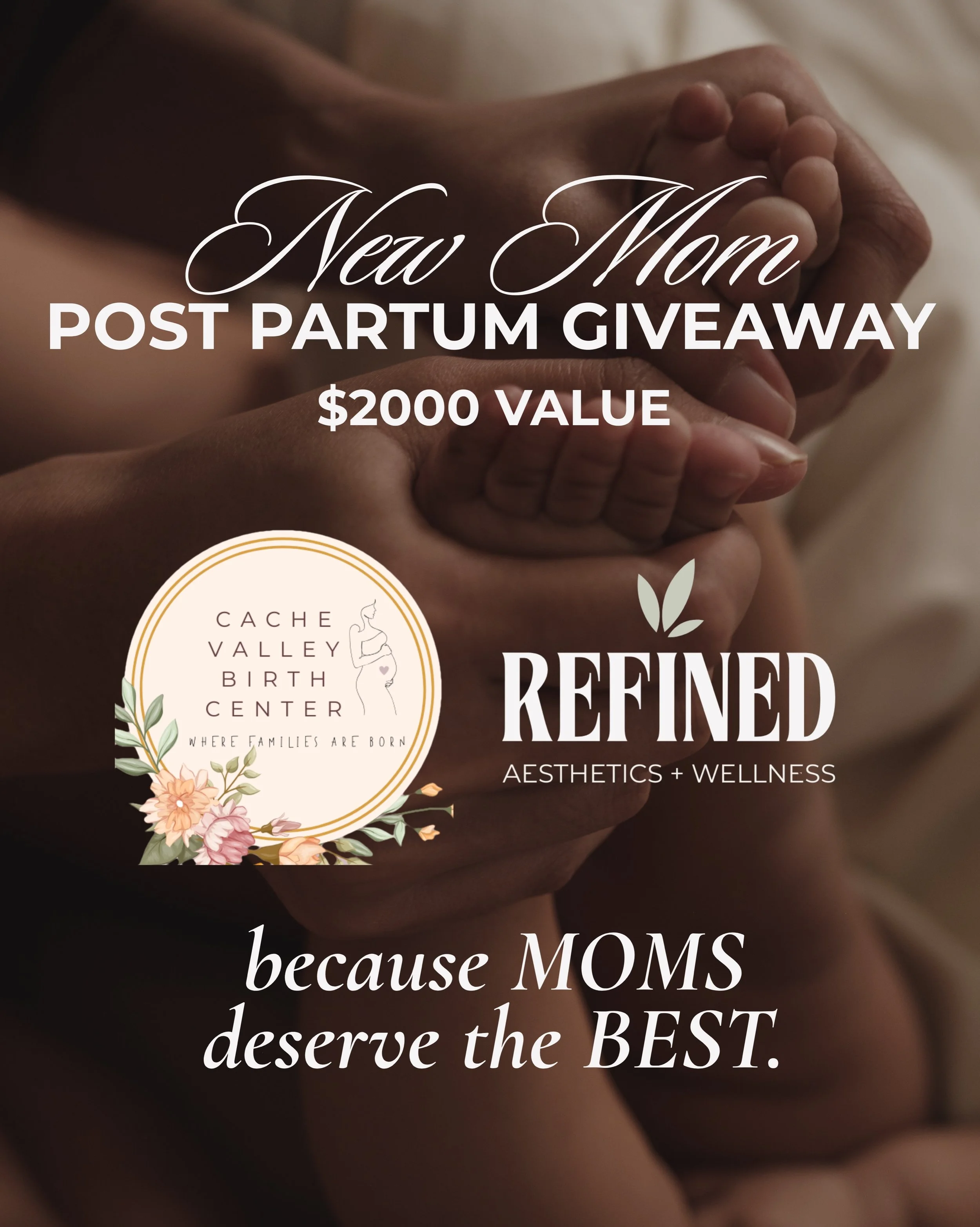 🤍 A GIVEAWAY FOR THE MOMS 🤍

Because every mom deserves to feel cared for, too. 💕

We&rsquo;re so excited to partner with Cache Valley Birth Center to give one deserving mama over $2,000 in postpartum support and self-care!

✨ One lucky winner wil
