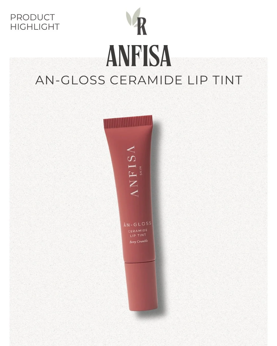 ✨ANFISA AN-GLOSS CERAMIDE LIP TINT ✨

Your lips, but better. 💋

This glossy lip tint gives you buildable color while helping keep your lips hydrated, nourished, and smooth. With ceramides + peptides to support the lip barrier and a cooling sensation