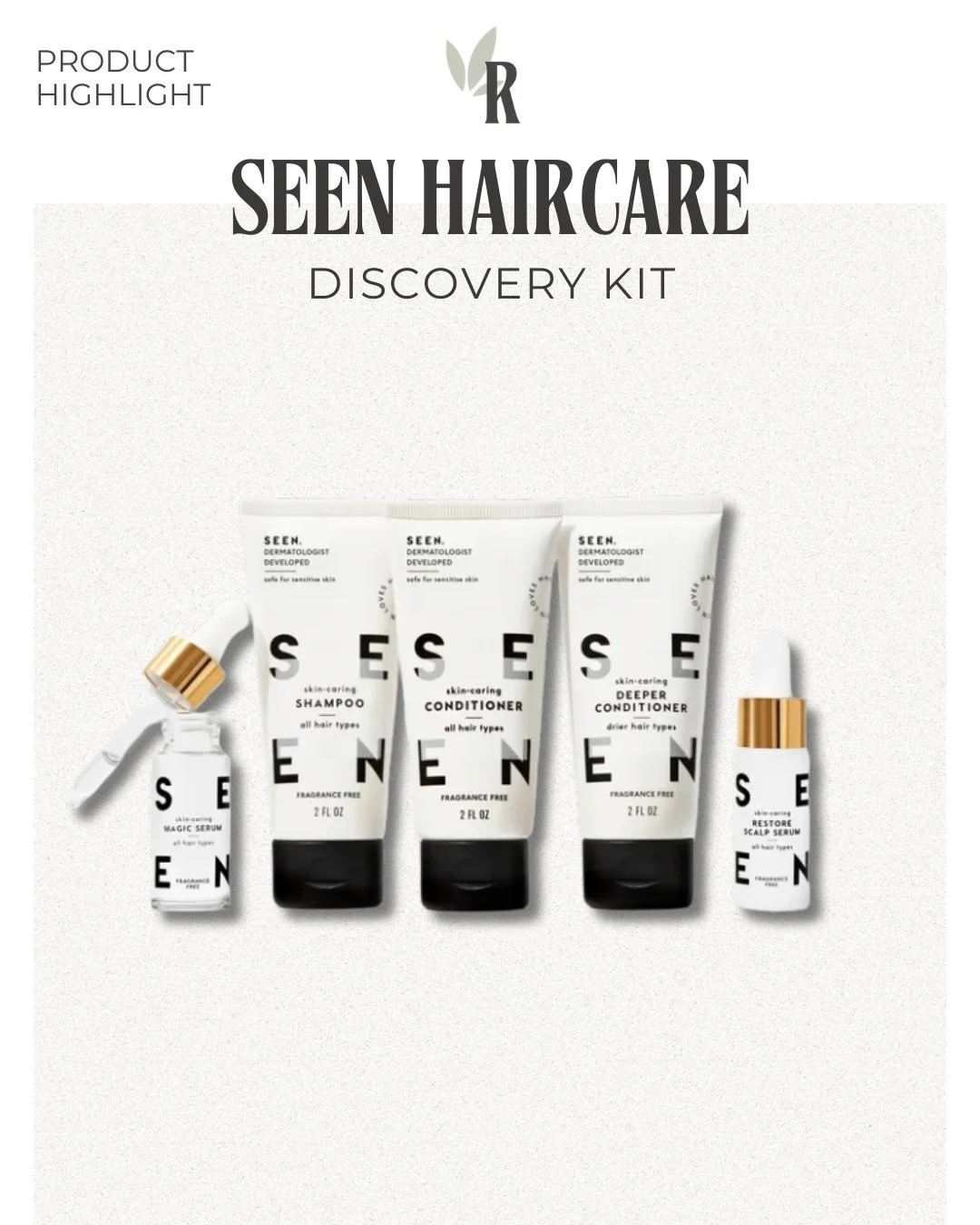 Struggling with stubborn acne? Your haircare might be part of the problem. 👀

Meet the SEEN Haircare Discovery Kit &mdash; five gentle, fragrance-free essentials designed with sensitive skin and scalps in mind.

🤍 Great for acne-prone + sensitive s