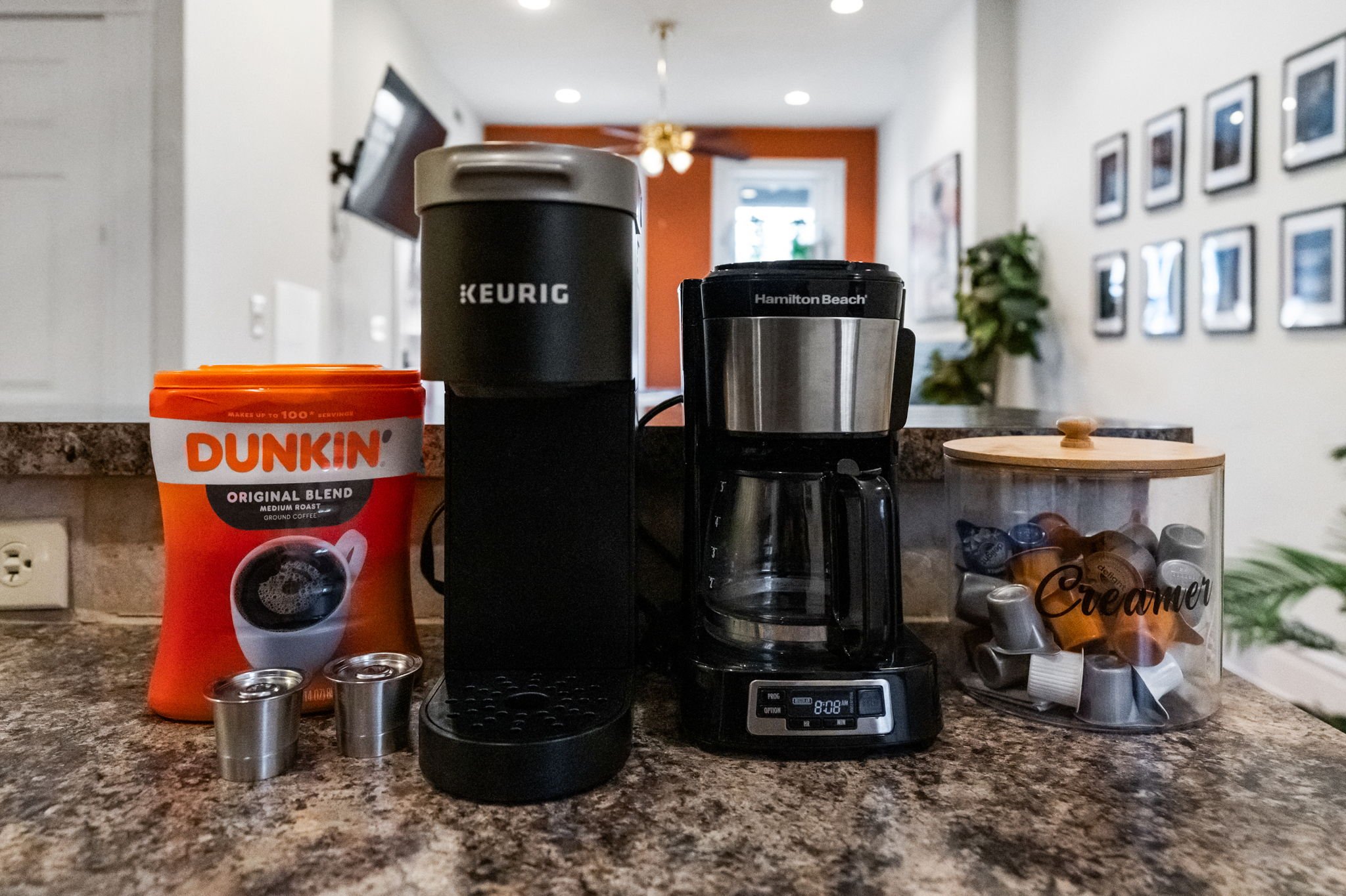 Coffee station at a STR listing in Richmond VA