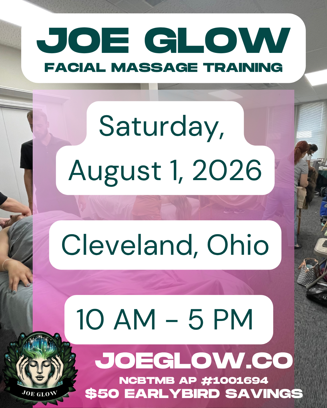 Joe Glow Facial Massage Training in Cleveland, OH